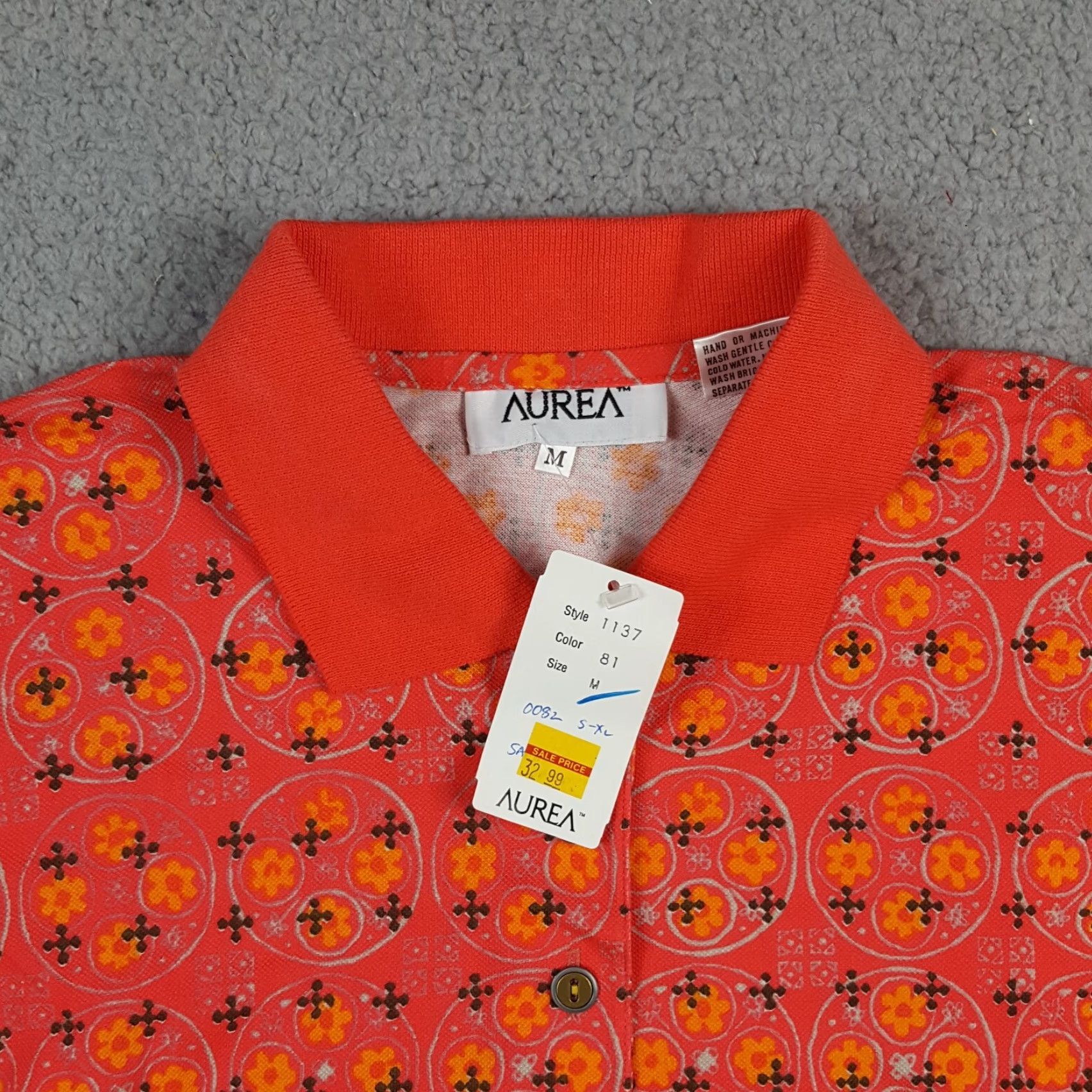 Vintage Vintage 90s Geometric Women's Medium Preppy Collared Golf Polo Shirt Pullover Size M / US 6-8 / IT 42-44 - 2 Thumbnail