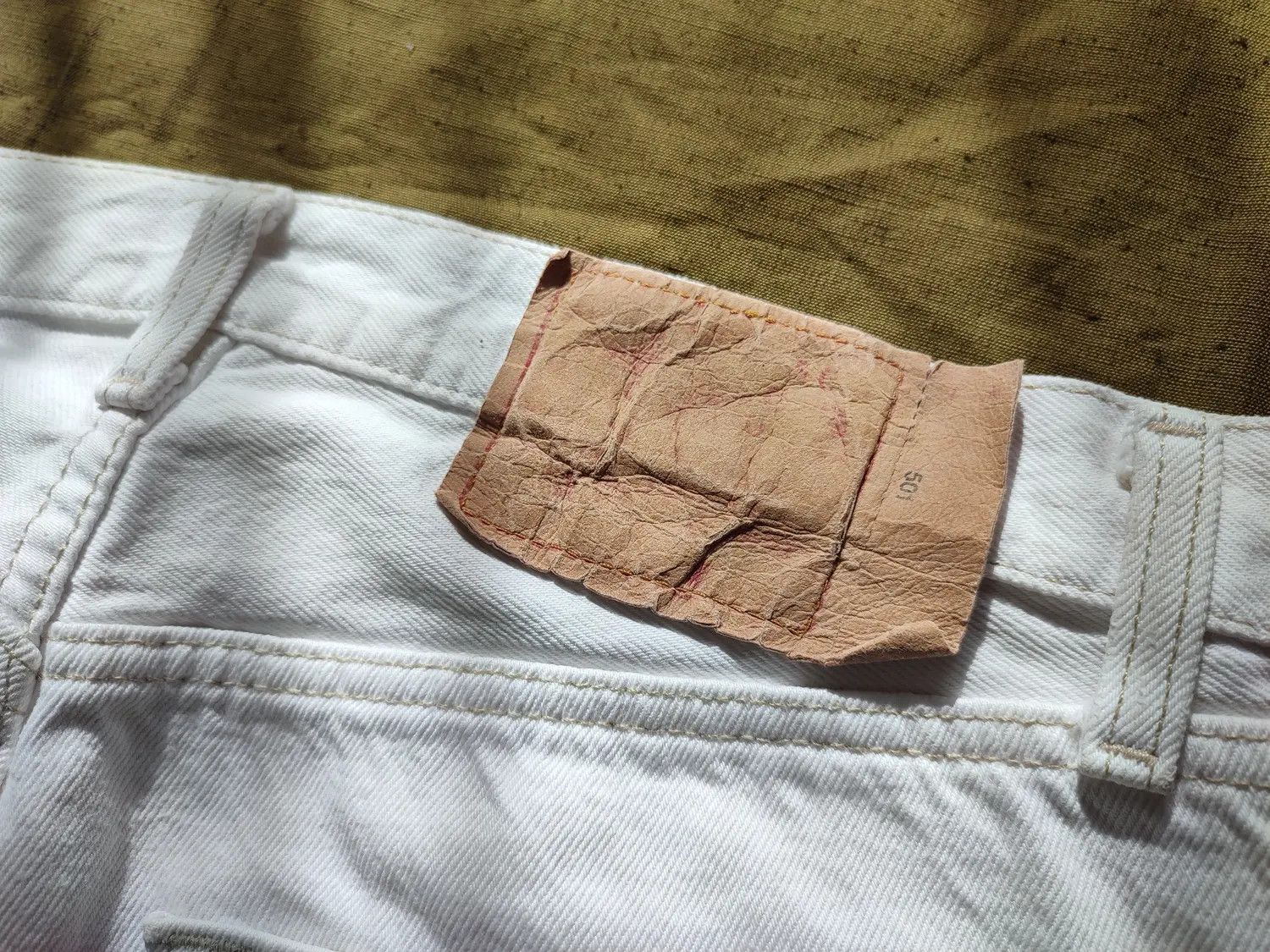 Levi's × Levi's Vintage Clothing Levis 501 Usa vintage white denim Size US 30 / EU 46 - 7 Thumbnail