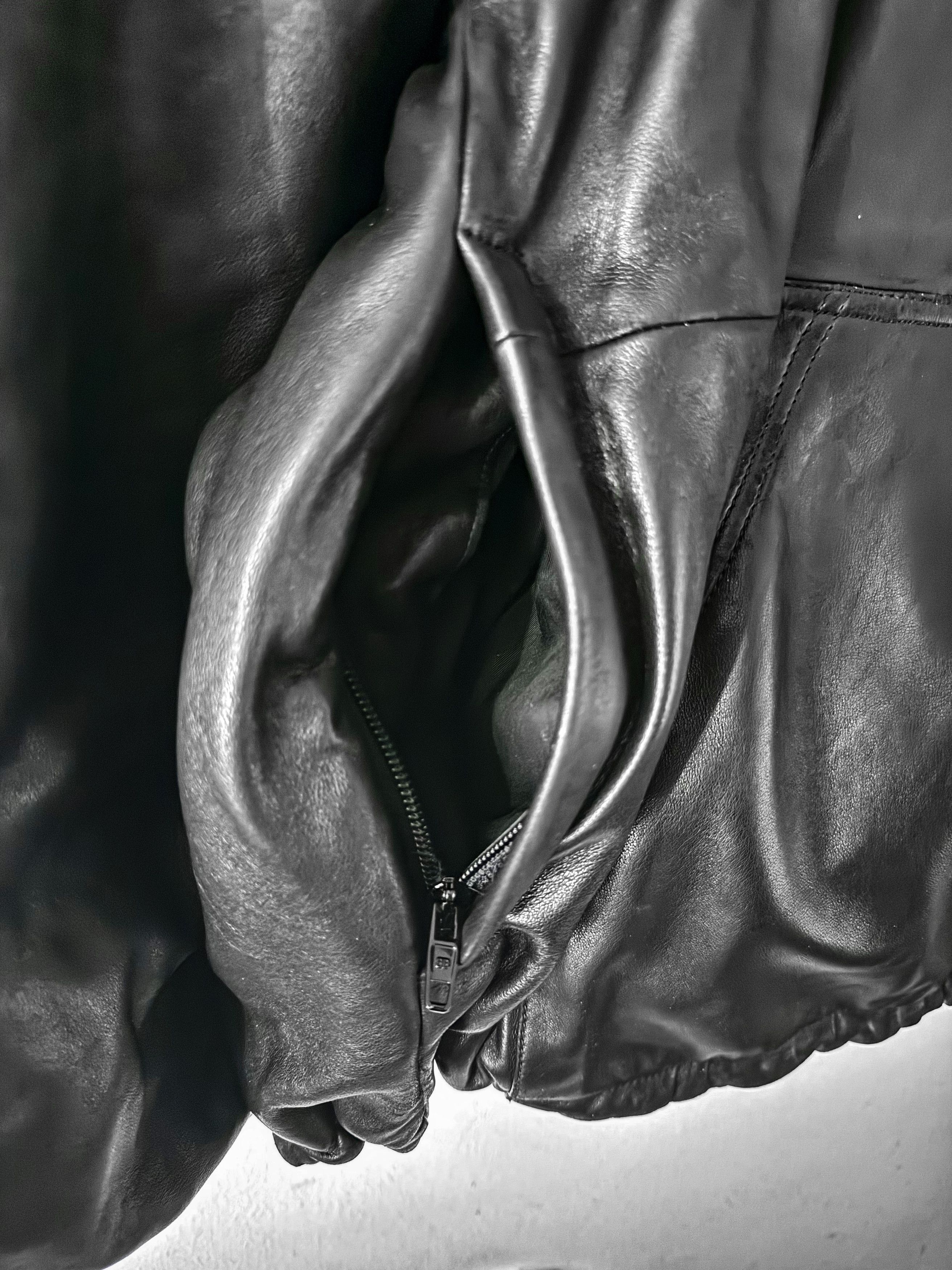Balenciaga Oversized Full-Grain Leather Hoodie Size US M / EU 48-50 / 2 - 12 Thumbnail