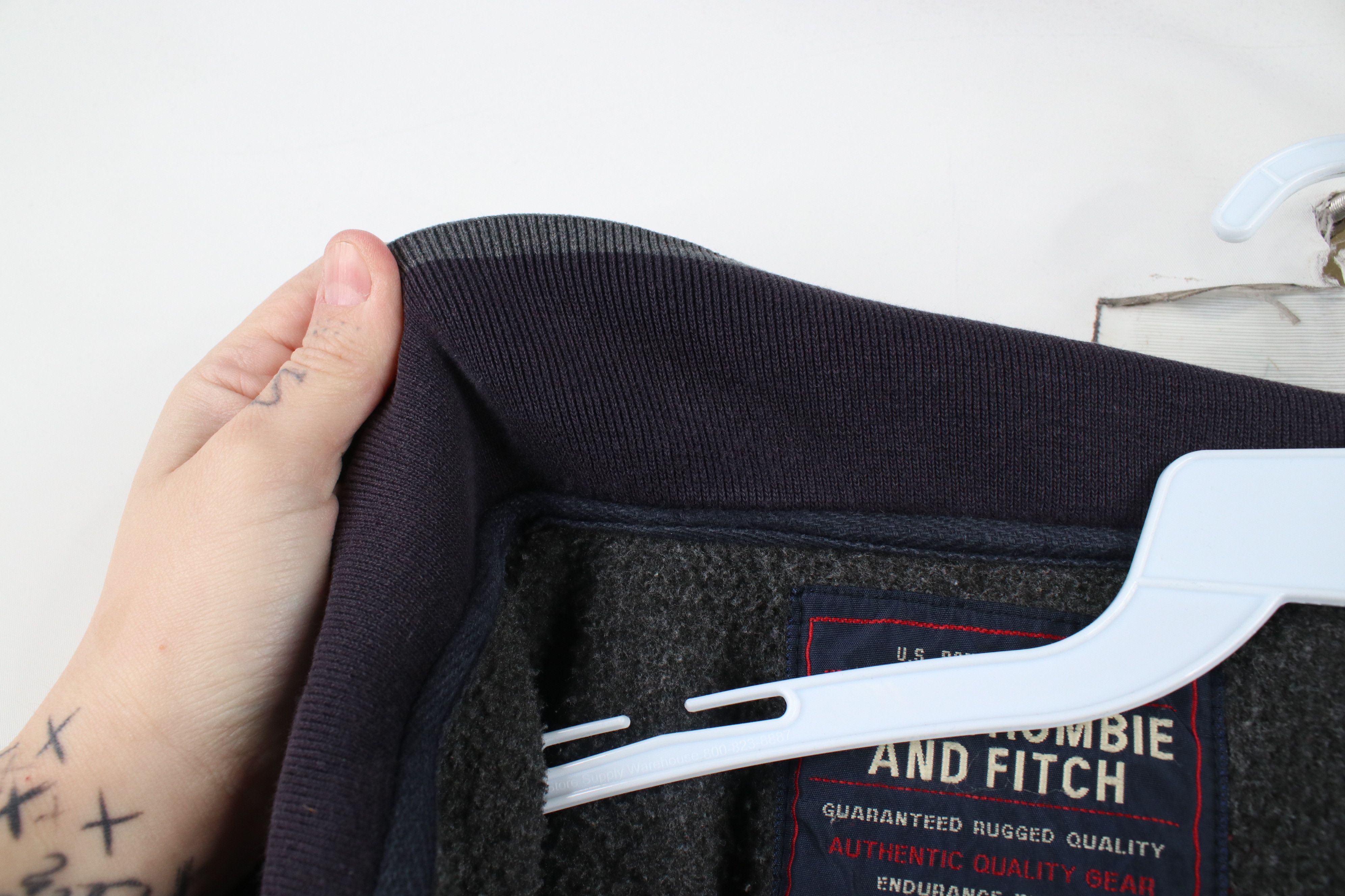 Abercrombie & Fitch × Vintage Vintage 90s Abercrombie & Fitch Half Zip Fleece Sweater Size US XL / EU 56 / 4 - 7 Thumbnail