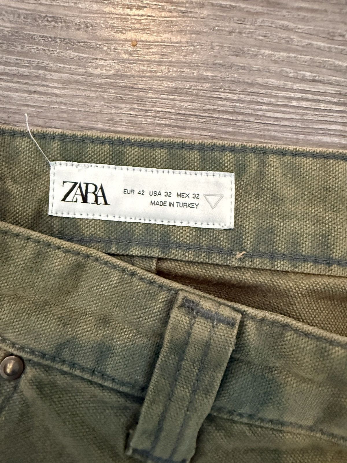 Zara Zara Green Baggy Pants Size US 32 / EU 48 - 2 Thumbnail