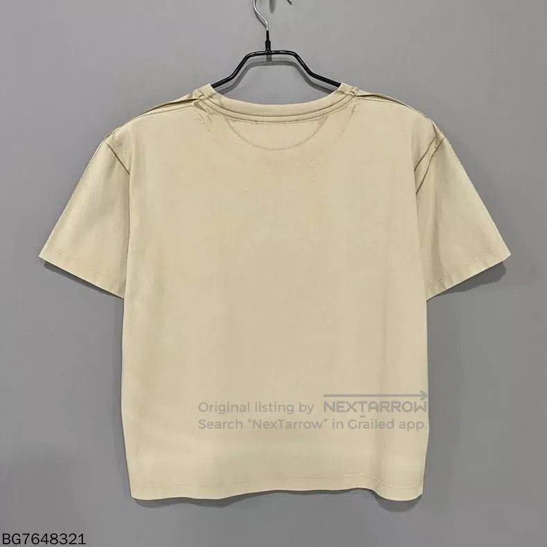 Miu Miu Miu Miu Size XS Khaki Logo letter printing short sleeves Size XS / US 0-2 / IT 36-38 - 3 Thumbnail