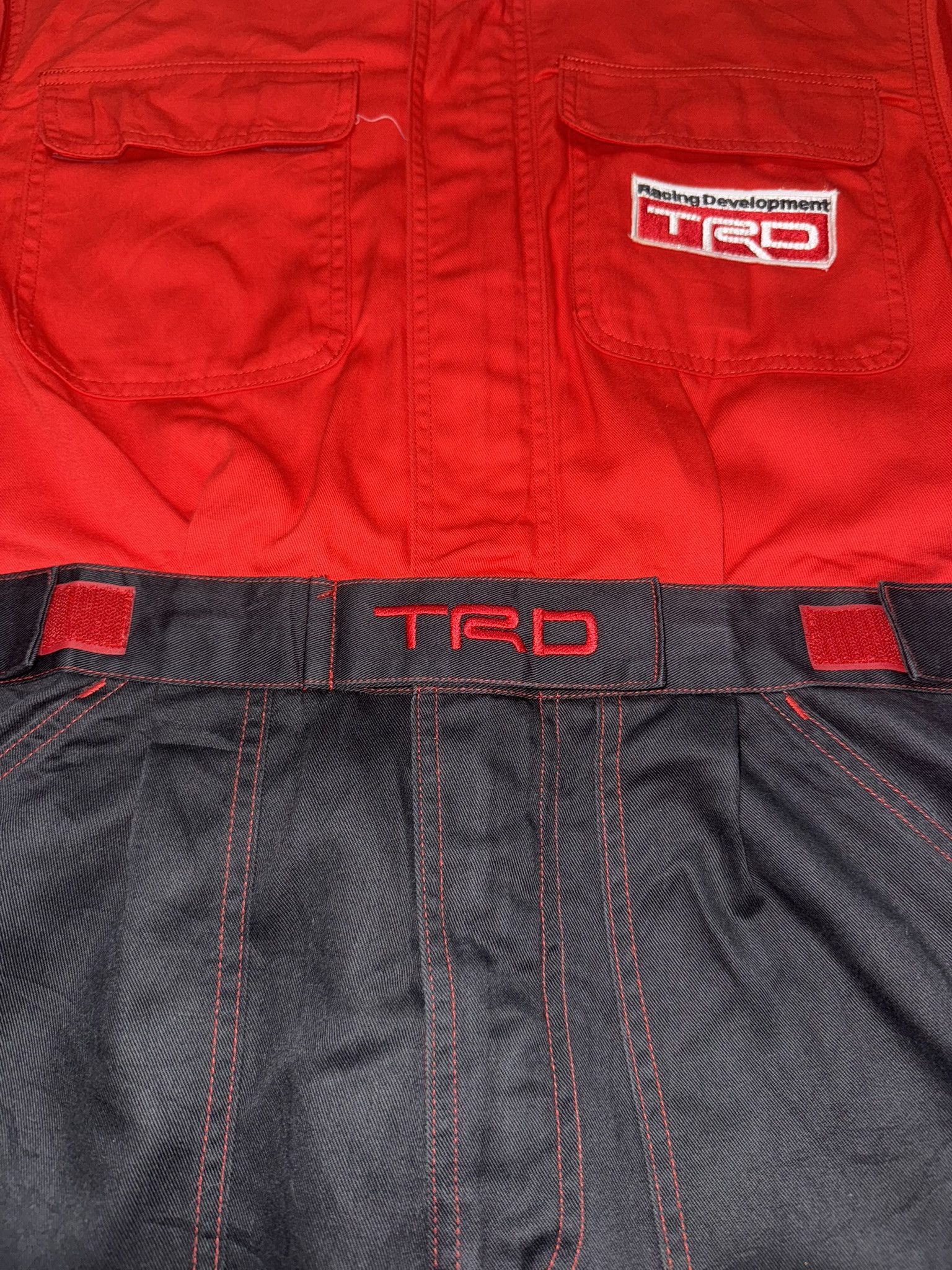 Japanese Brand × Sports Specialties Vintage Toyota TRD Racing Development Overalls Jumpsuit M Size US 30 / EU 46 - 7 Thumbnail