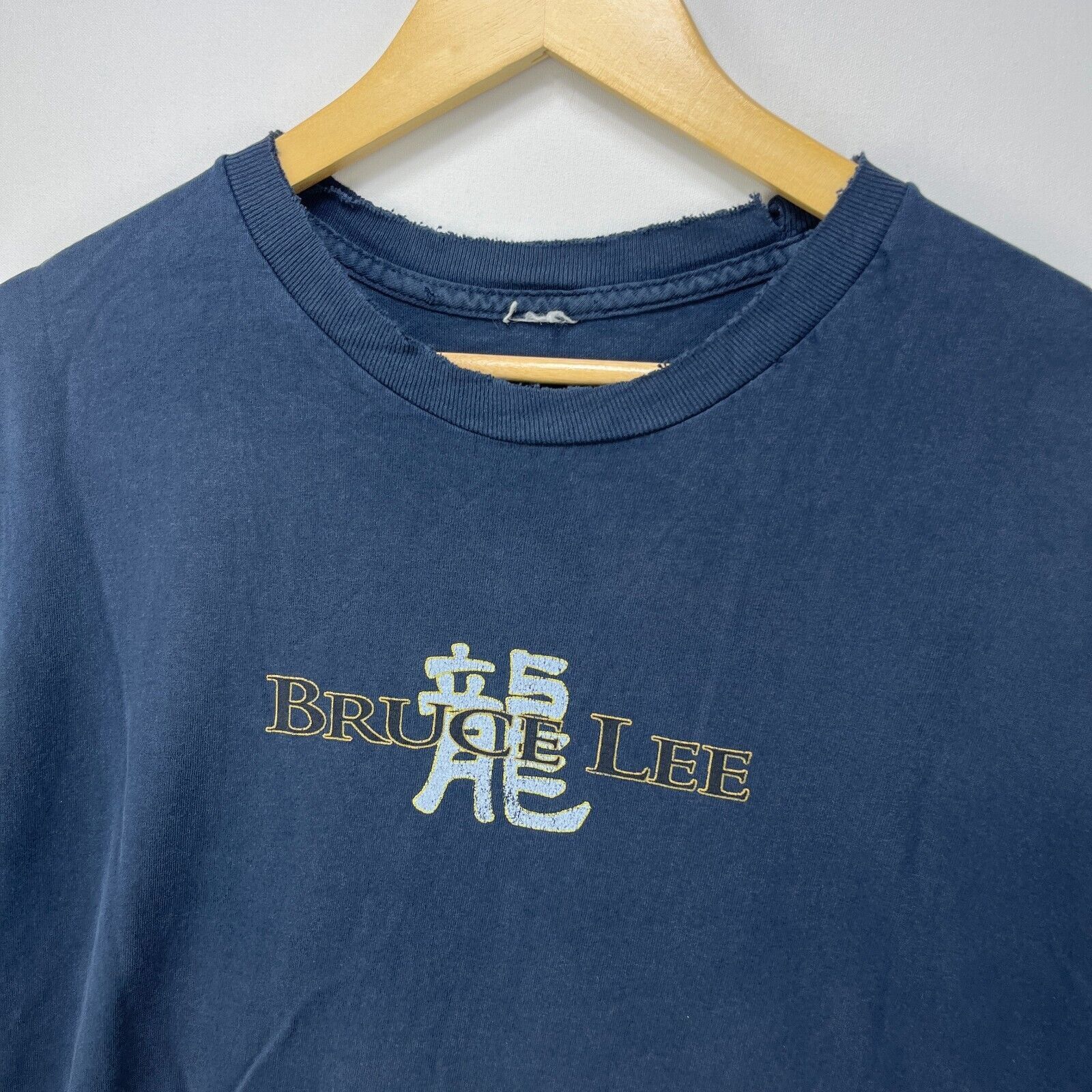 Vintage Vintage '90s Bruce Lee Graphic T-Shirt Large Dragon's Roar Size US L / EU 52-54 / 3 - 8 Thumbnail