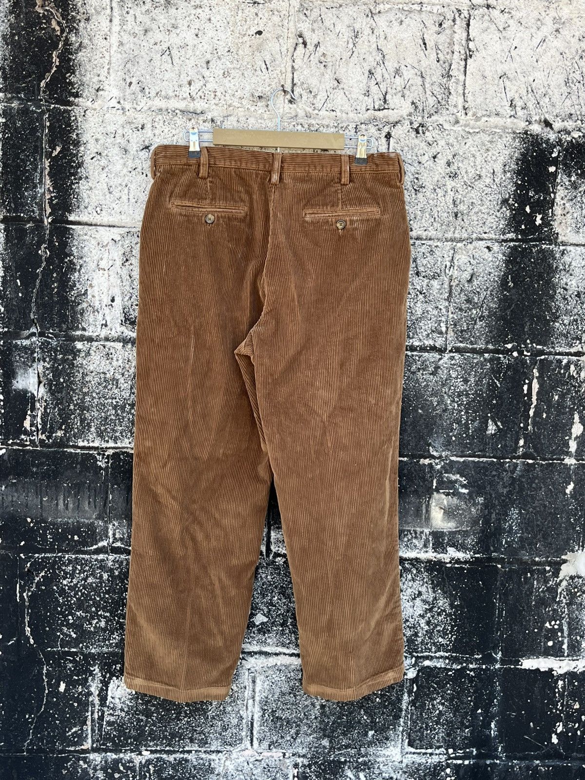 Vintage Corduroy baggy fit wide leg earth tone brown pants preppy Size US 34 / EU 50 - 5 Thumbnail