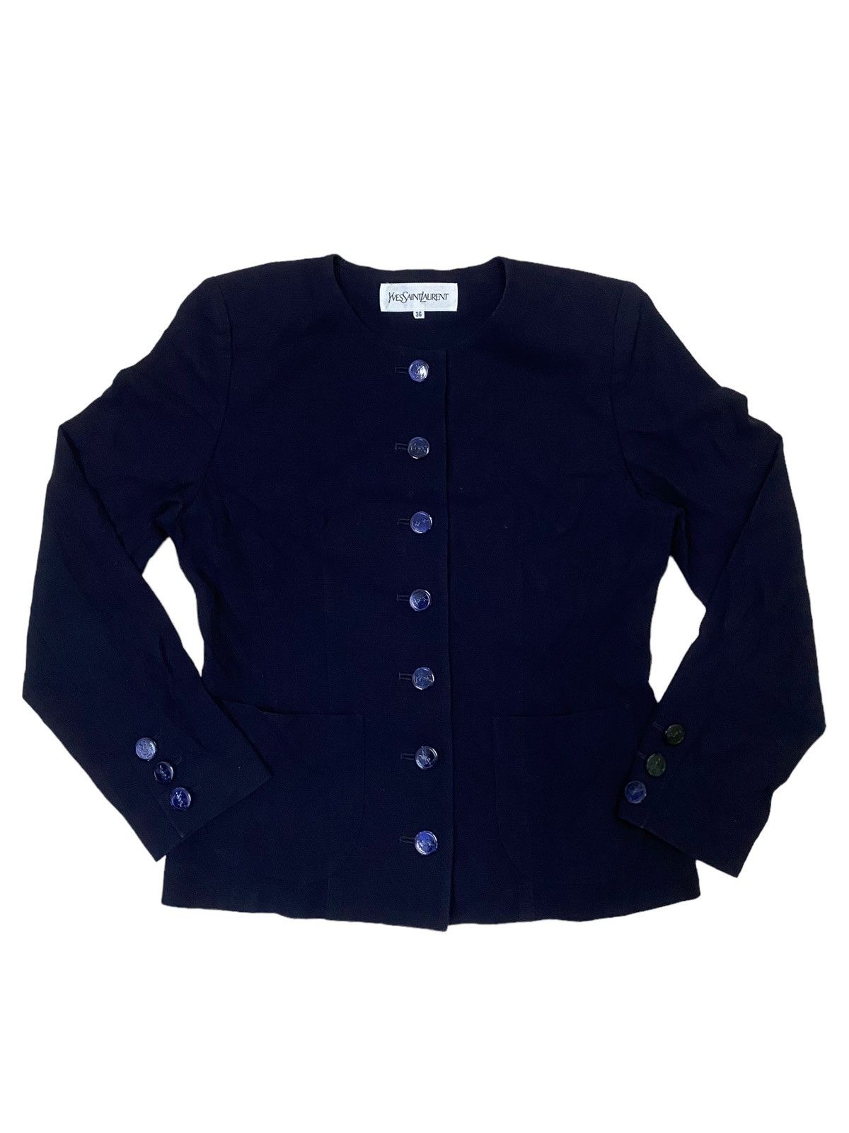 Yves Saint Laurent Yves Saint Laurent Button Jacket Size S / US 4 / IT 40 - 2 Thumbnail