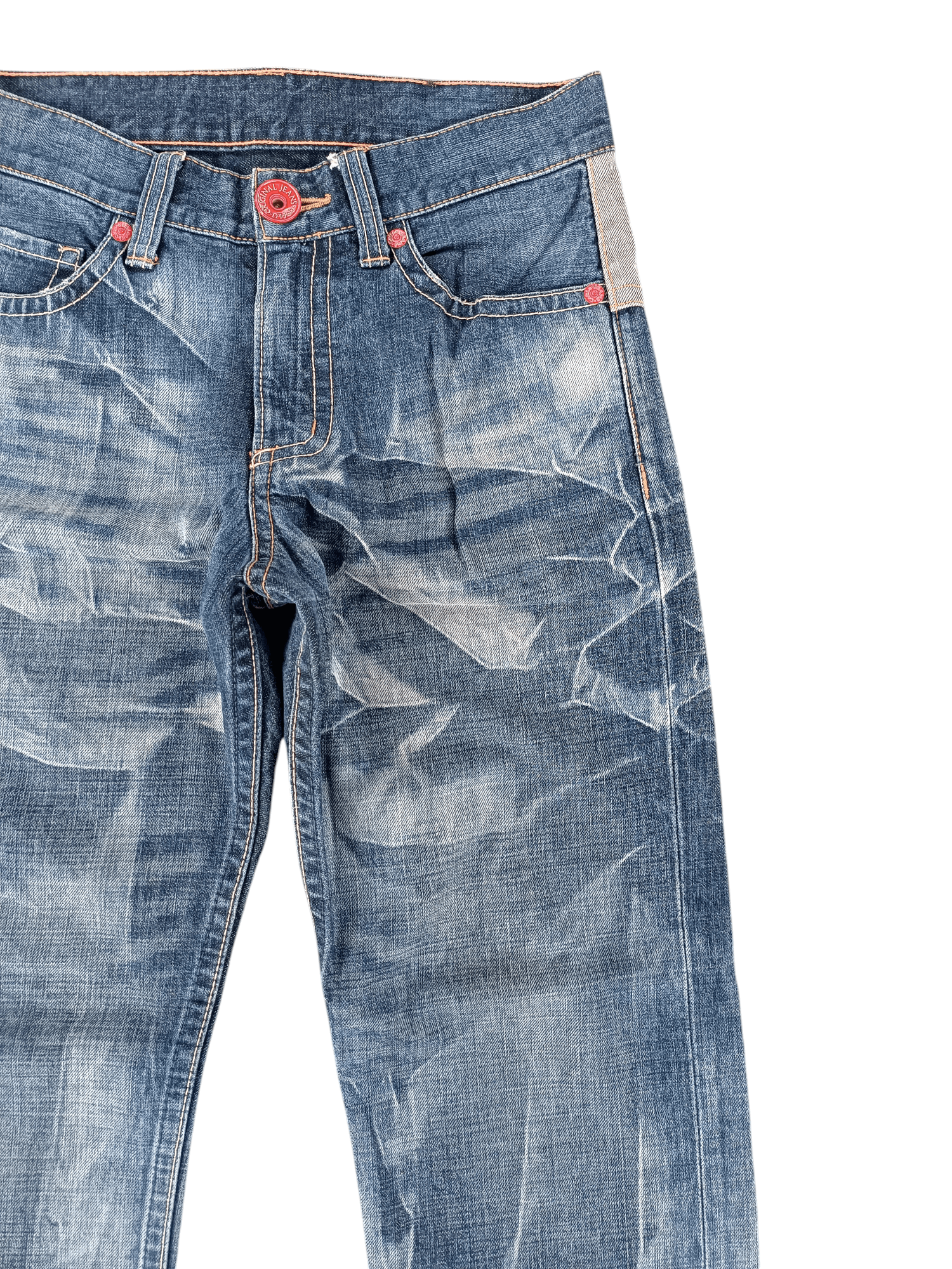 Japanese Brand Steals‼️Vintage Co&Lu 56 Big Logo Japanese Denim Jeans Size US 30 / EU 46 - 7 Thumbnail
