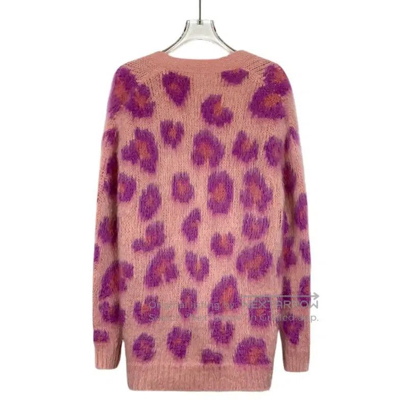 Miu Miu Miu Miu Pink Mohair Cardigan for Women . Size XS / US 0-2 / IT 36-38 - 2 Thumbnail