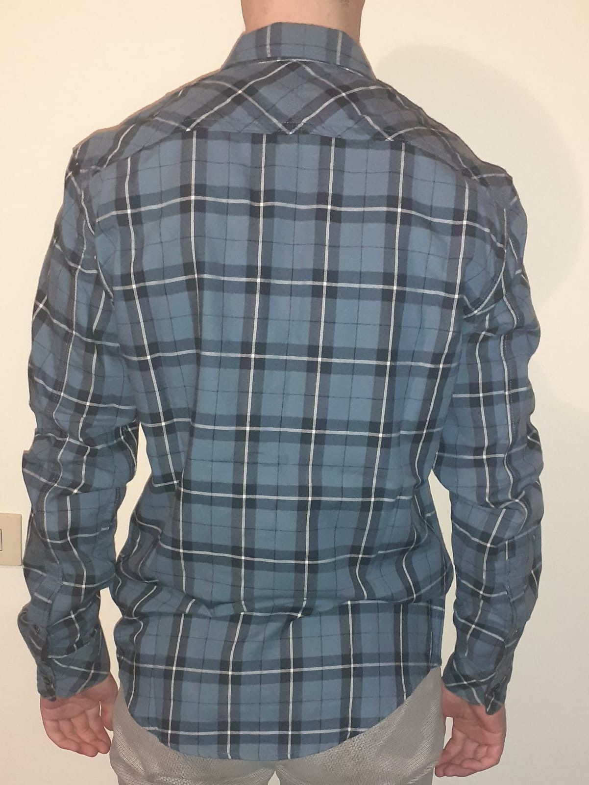 Timberland Camicia originale casual Timberland a quadri blu Size US S / EU 44-46 / 1 - 3 Thumbnail