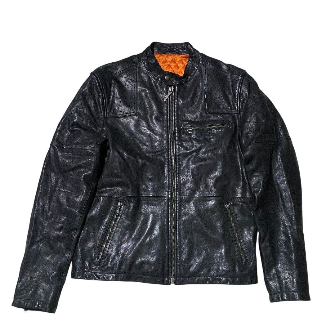 Nudie Jeans Nudie jeans motorcycle black genuine leather jacket Size US M / EU 48-50 / 2 - 1 Thumbnail