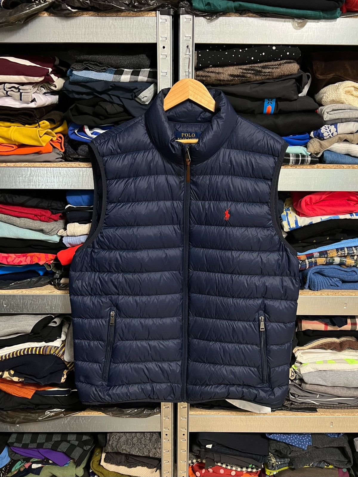 Polo Ralph Lauren Polo Ralph Lauren Down Puffer Vest Sleeveless Full Zip Sz XL Size US XL / EU 56 / 4 - 1 Thumbnail