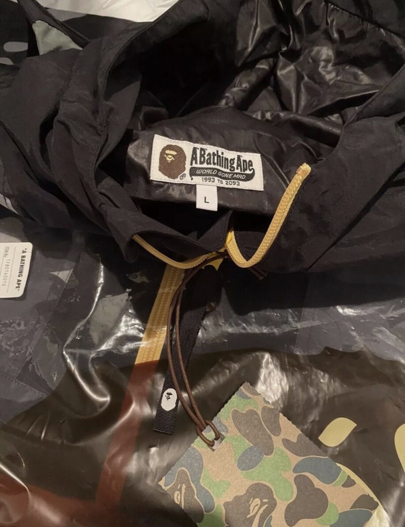 Bape A Bathing Ape Black Camo Size L Size US L / EU 52-54 / 3 - 5 Thumbnail