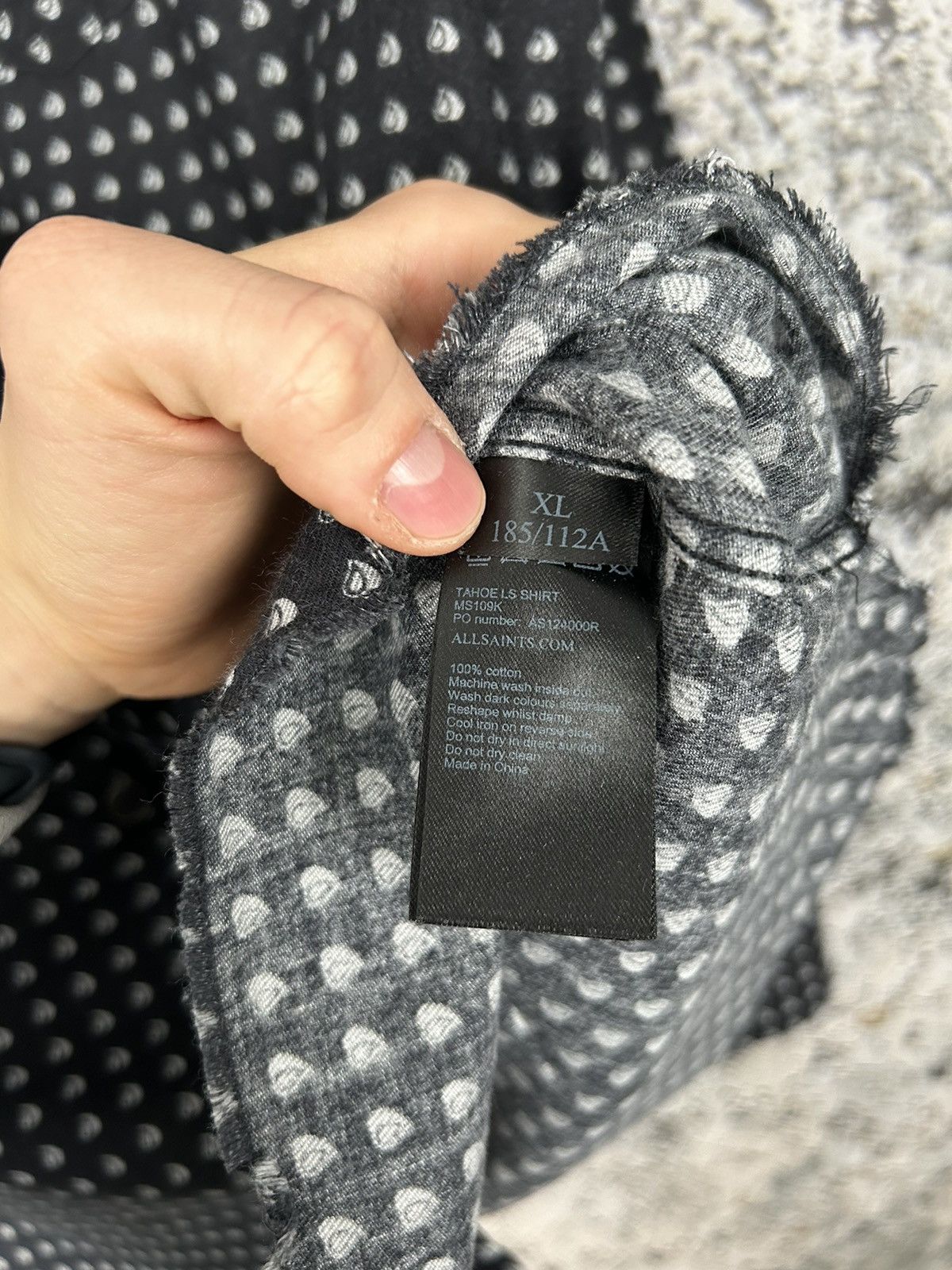 Allsaints Allsaints Dots Avantgarde Grunge Shirt Rock Punk Designer Size US XL / EU 56 / 4 - 8 Thumbnail