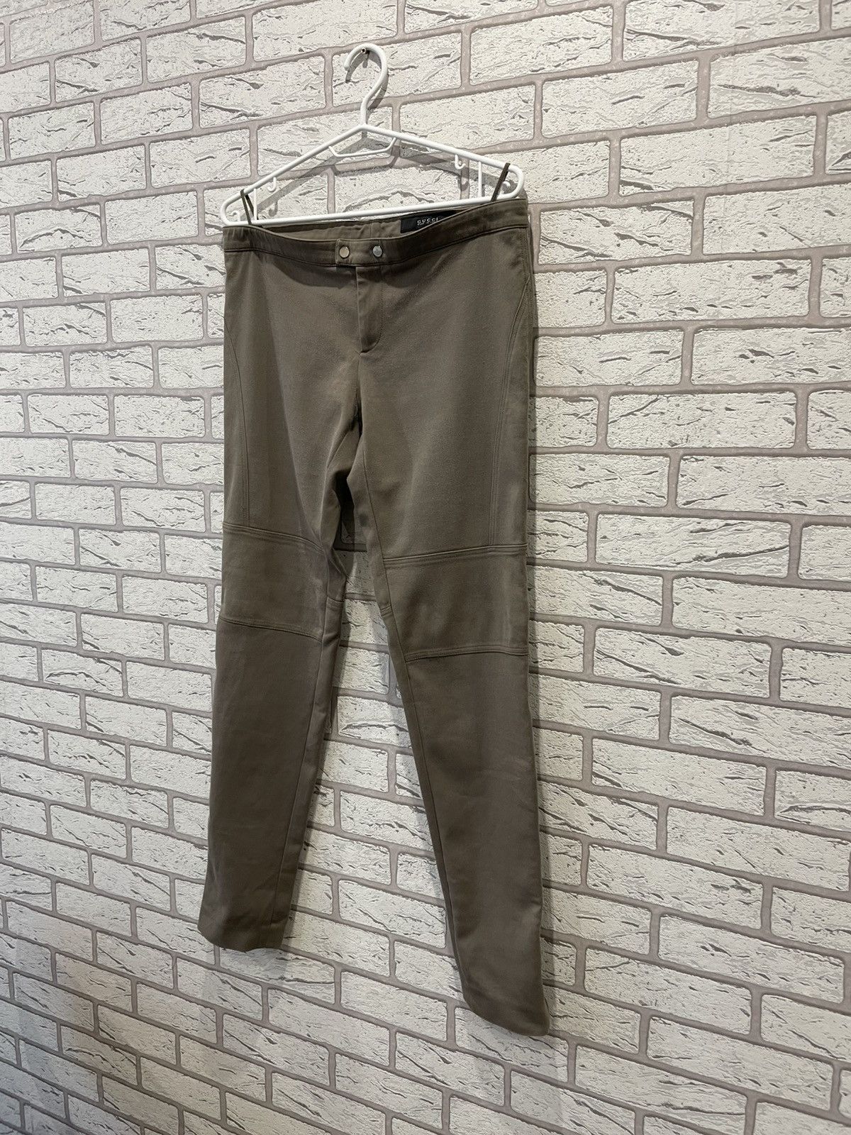 Gucci × Tom Ford Gucci Green Leggings Size 30" / US 8 / IT 44 - 2 Thumbnail