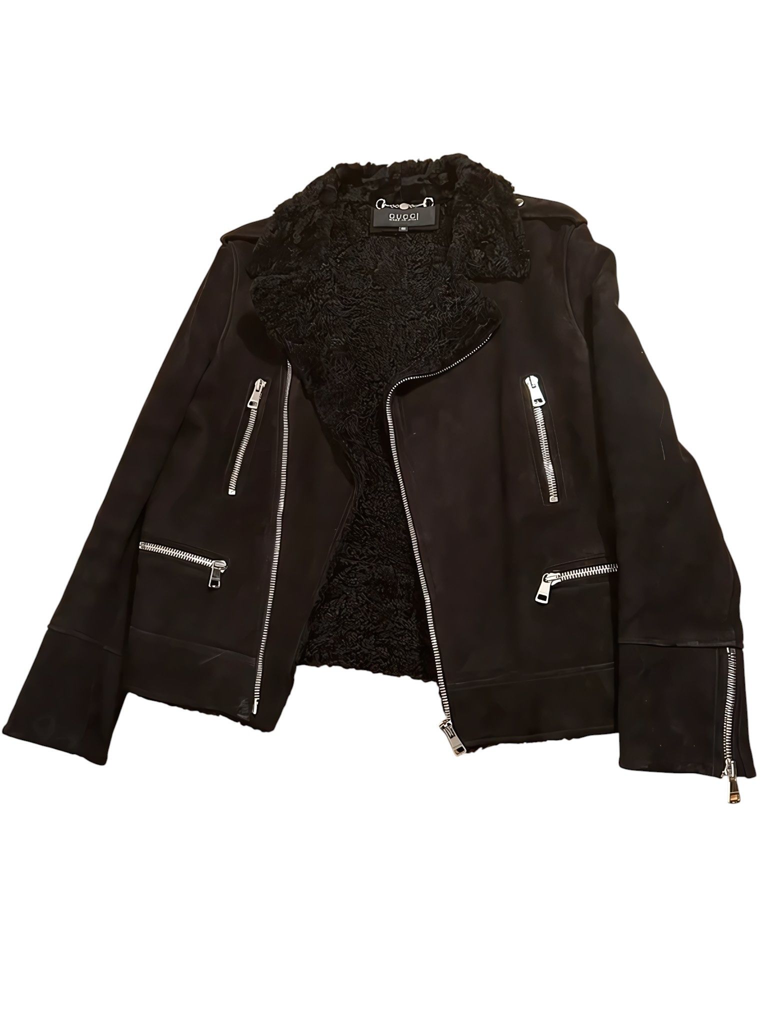 Gucci HEAVY SHEARLING SUEDE LEATHER JACKET Size US S / EU 44-46 / 1 - 3 Thumbnail
