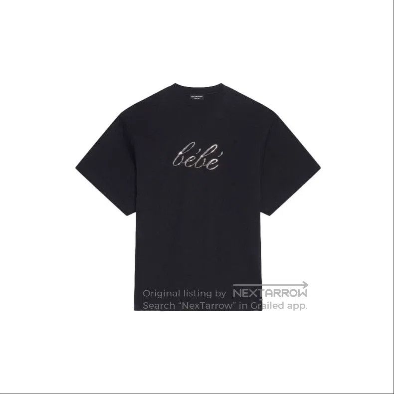 Balenciaga Balenciaga Short Sleeve T-Shirt with Sequins Size US XS / EU 42 / 0 - 6 Thumbnail