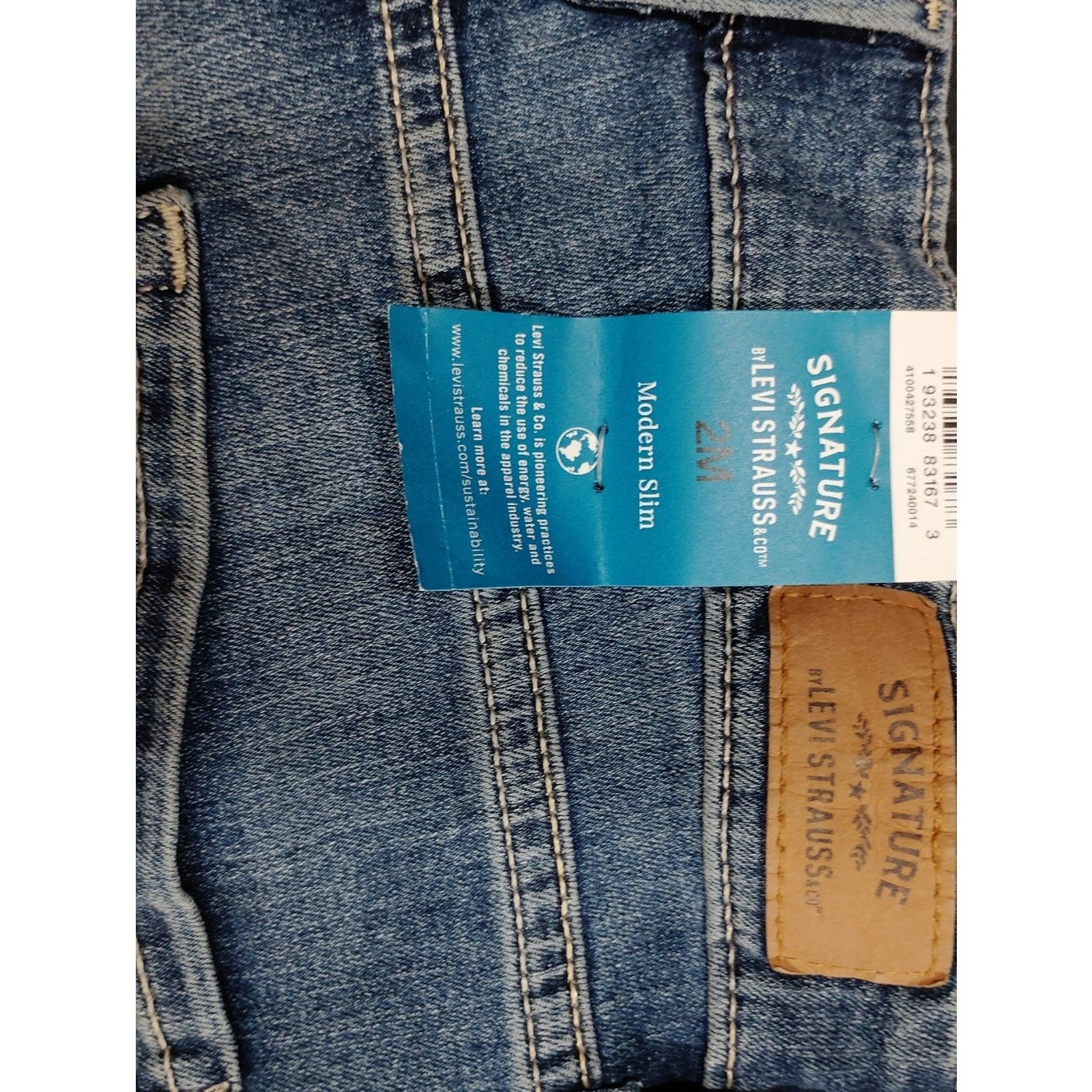 Levi's Signature by Levi Strauss Light Wash Skinny Jeans Size 26" / US 2 / IT 38 - 8 Thumbnail