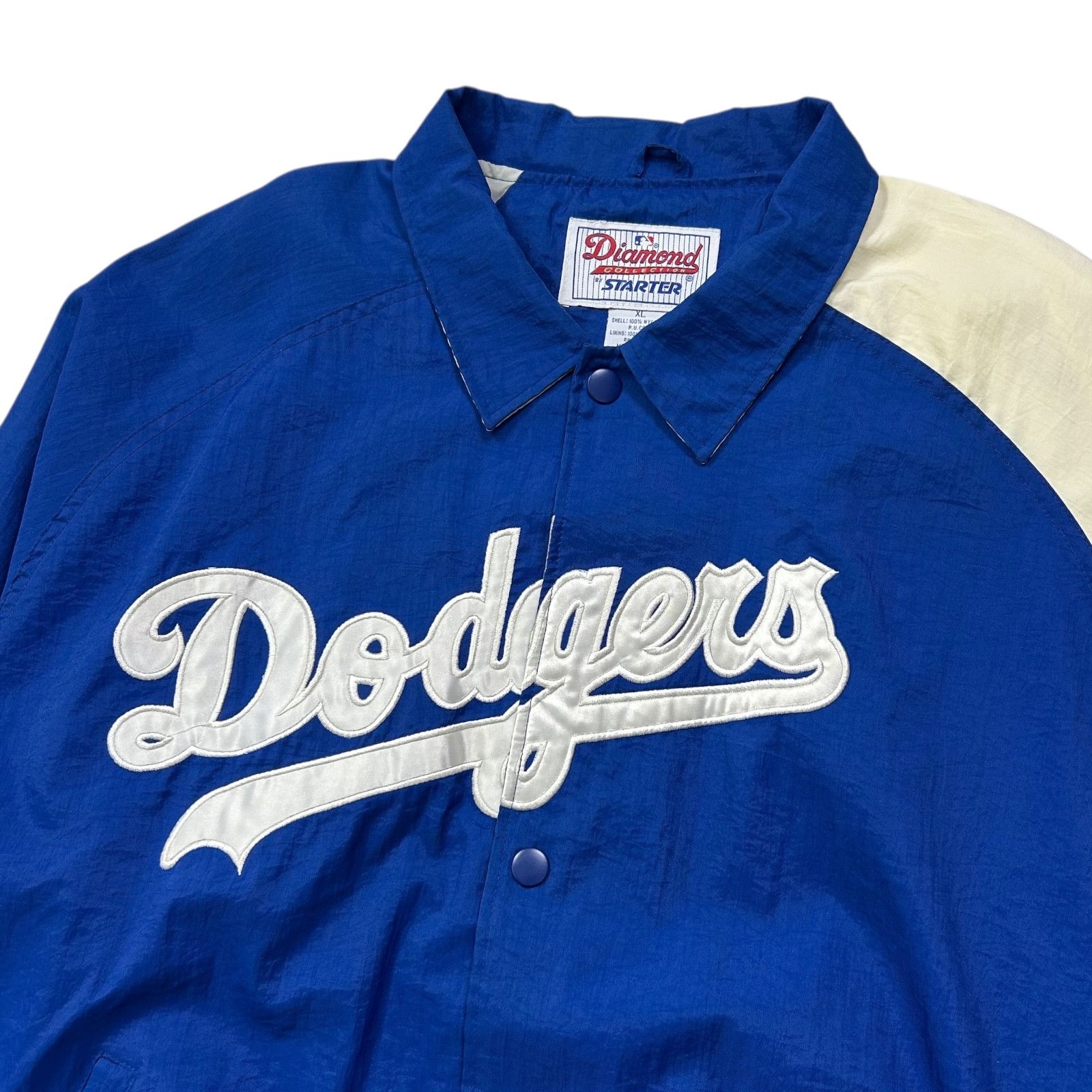 MLB VTG 90s LOS ANGELES DODGERS STARTER NYLON JACKET SLEEVE LOGO Size US XL / EU 56 / 4 - 2 Thumbnail