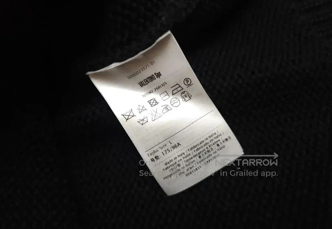 Valentino Valentino Black Wool Long Sleeve Sweater . Size M / US 6-8 / IT 42-44 - 3 Thumbnail