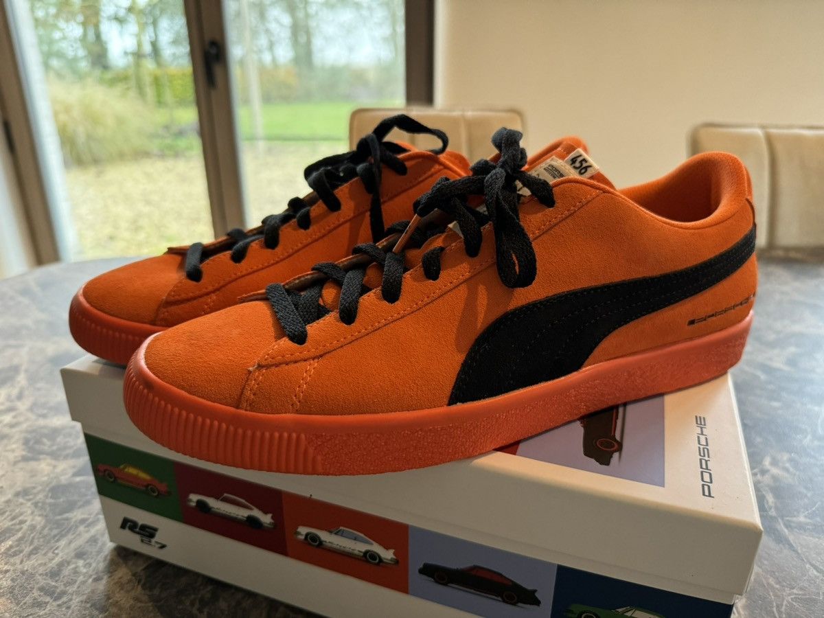 Porsche Design × Puma Puma Suede 2.7 RS Porsche 50th Anniversary Ben Pon Orange Size US 12 / EU 45 - 6 Thumbnail