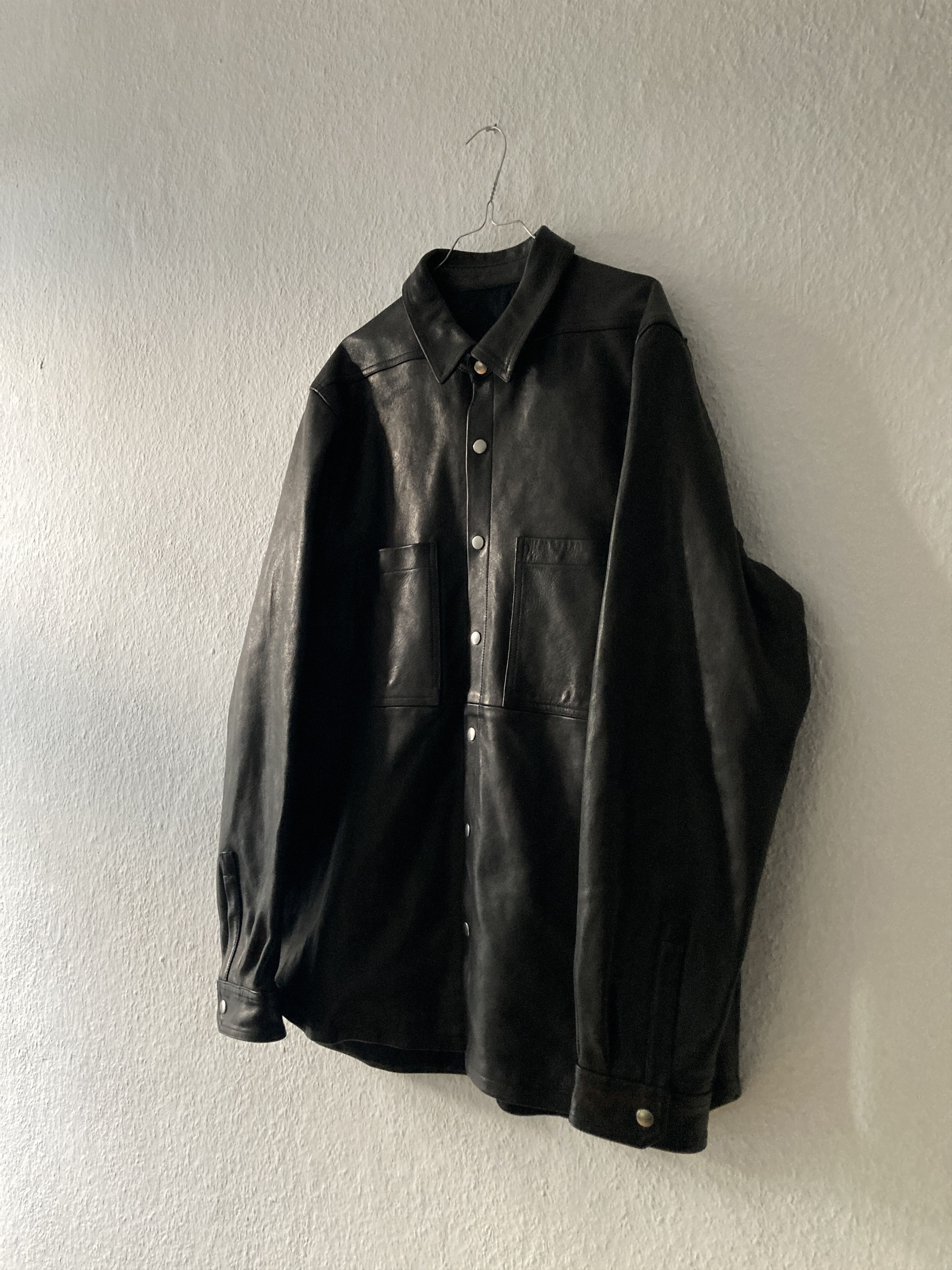 Rick Owens F/W 25 "CONCORDIANS" Lamb Leather Shirt Jacket Rick Owens 54 Size US L / EU 52-54 / 3 - 2 Thumbnail