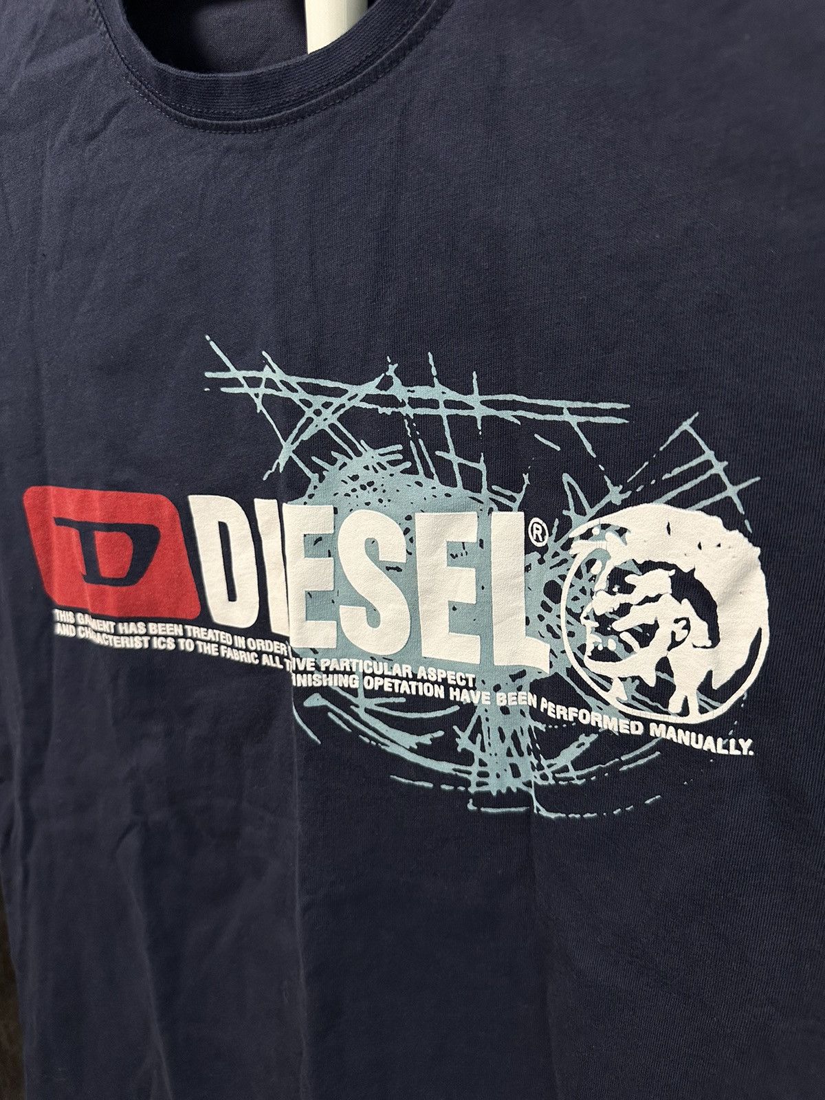 Diesel 🔥 Diesel Spell Out Big Logo T-Shirt Vintage 90s Tee Size US L / EU 52-54 / 3 - 2 Thumbnail