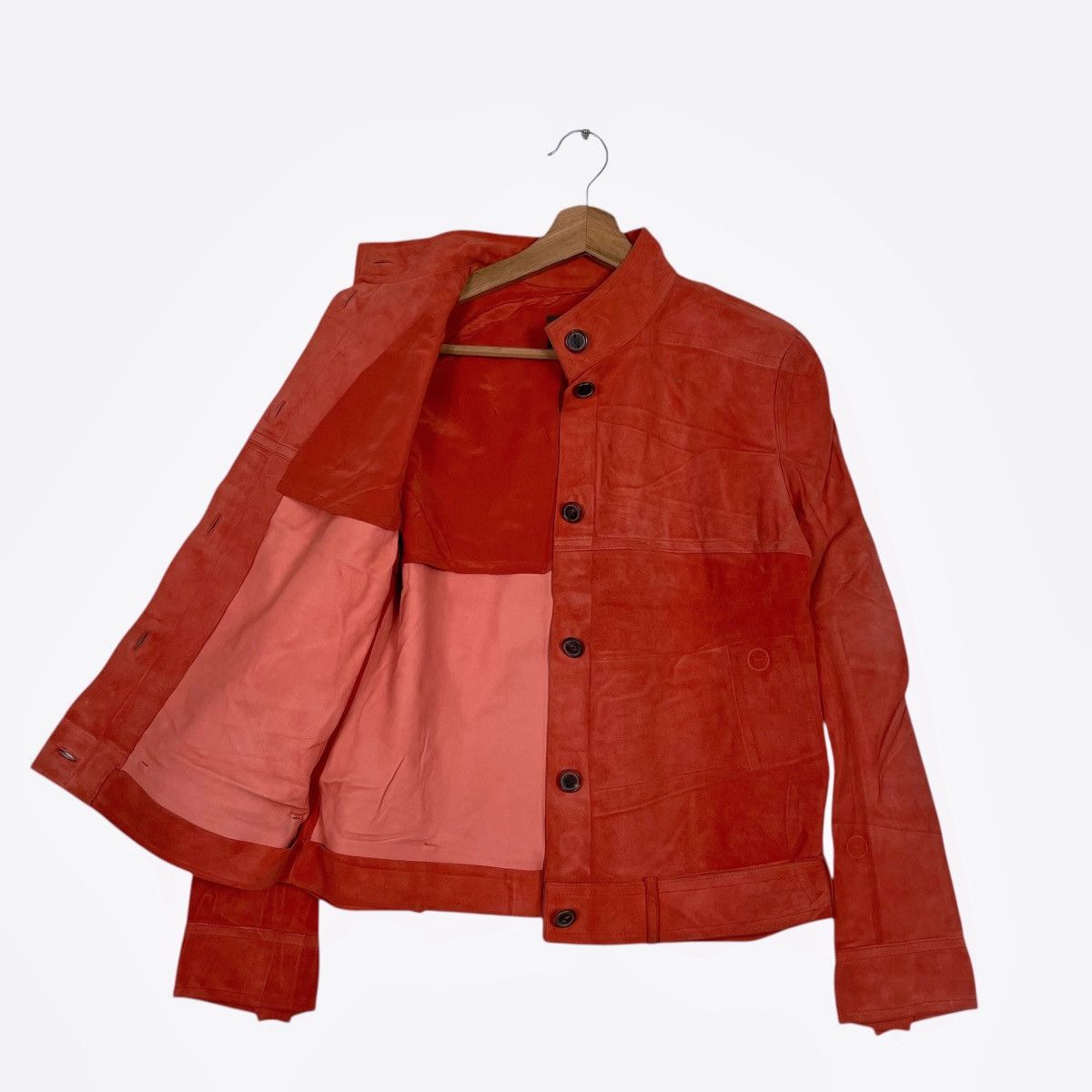 Loewe Loewe Orange Leather Jacket Size S / US 4 / IT 40 - 9 Thumbnail