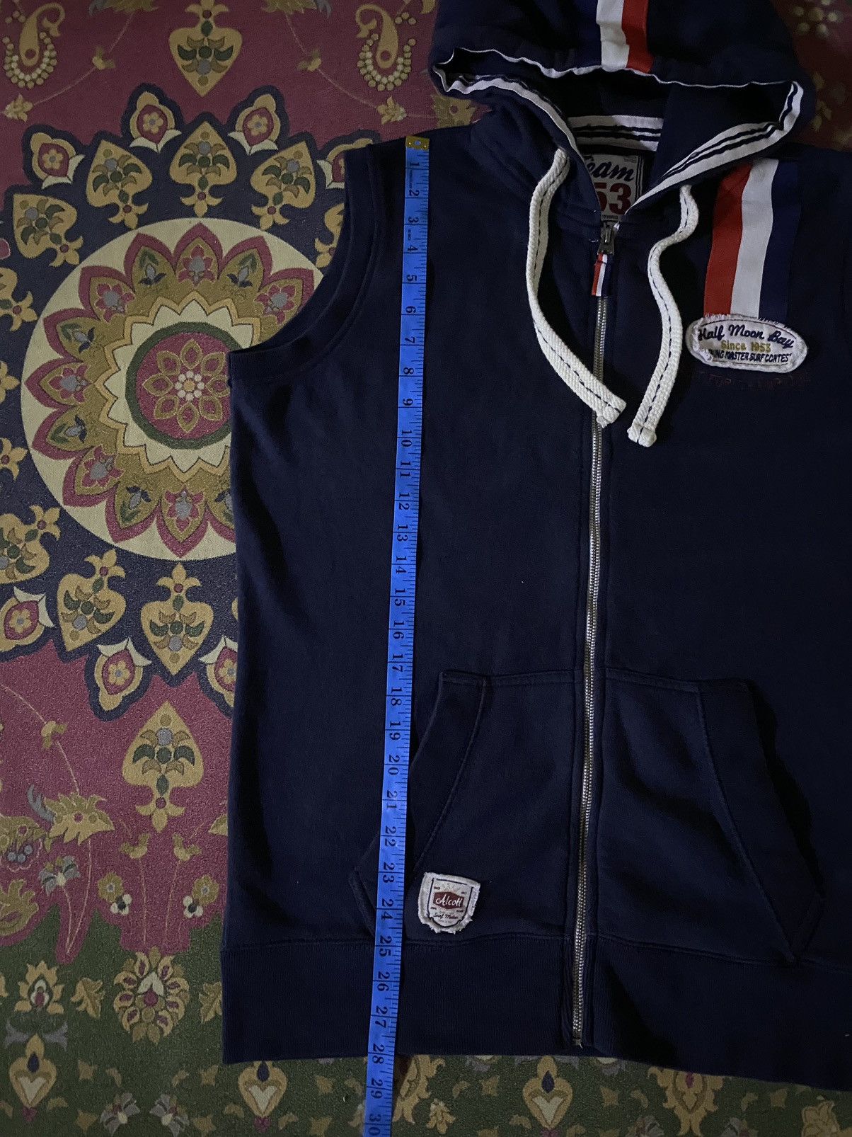 Japanese Brand × Vintage Japanese Brand ALCOTT Sleeve Les Hoodie Size US L / EU 52-54 / 3 - 12 Thumbnail