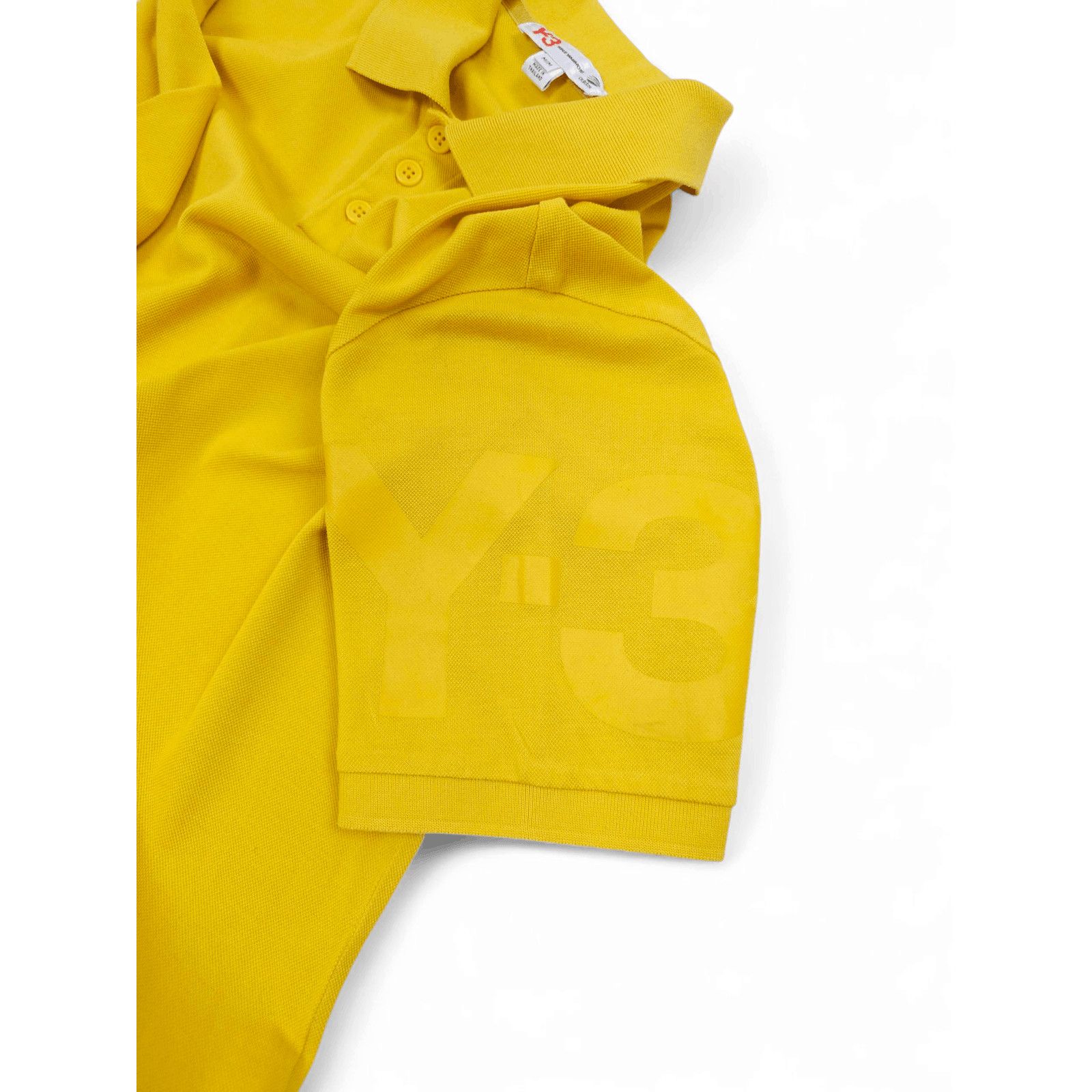 Yohji Yamamoto 💎 Vintage Y-3 x Adidas Yellow Polo Shirt T-shirt Tee Y2K Size US L / EU 52-54 / 3 - 4 Thumbnail