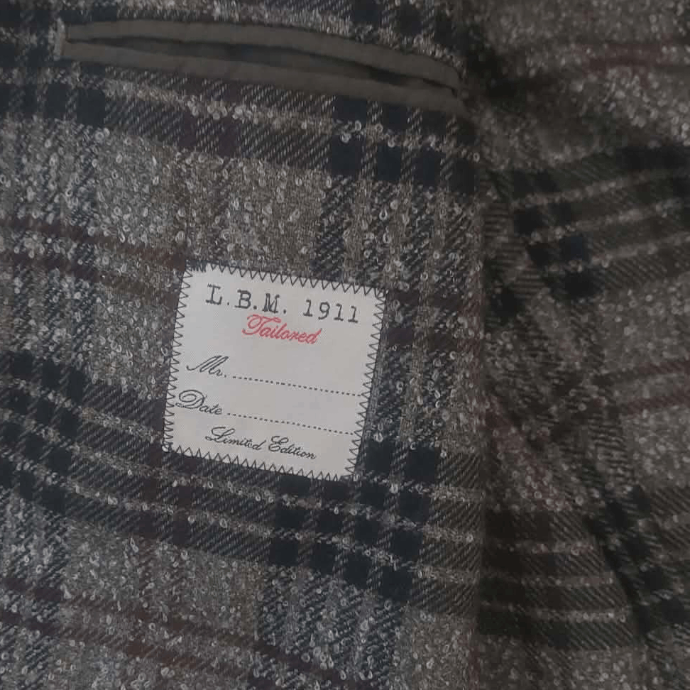 L.B.M. 1911 L.B.M 1911 SLIM FIT PLAID BLAZER Size 38R - 4 Thumbnail