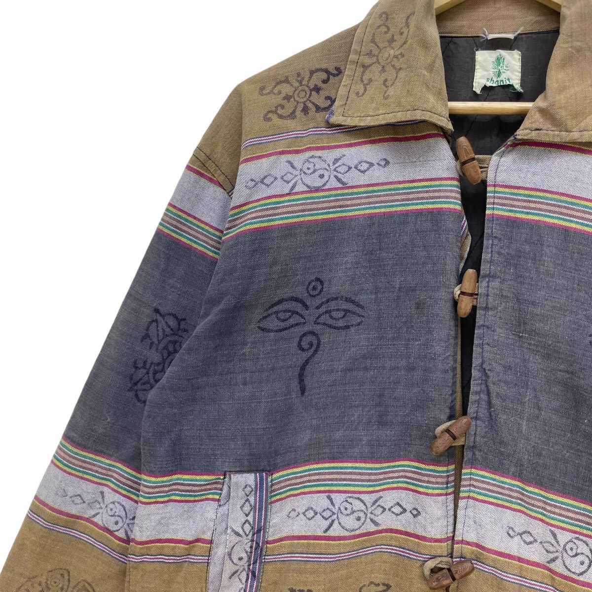 Japanese Brand 💥 Vintage SHANIT Toggles Button Cotton Jacket Size US M / EU 48-50 / 2 - 4 Thumbnail