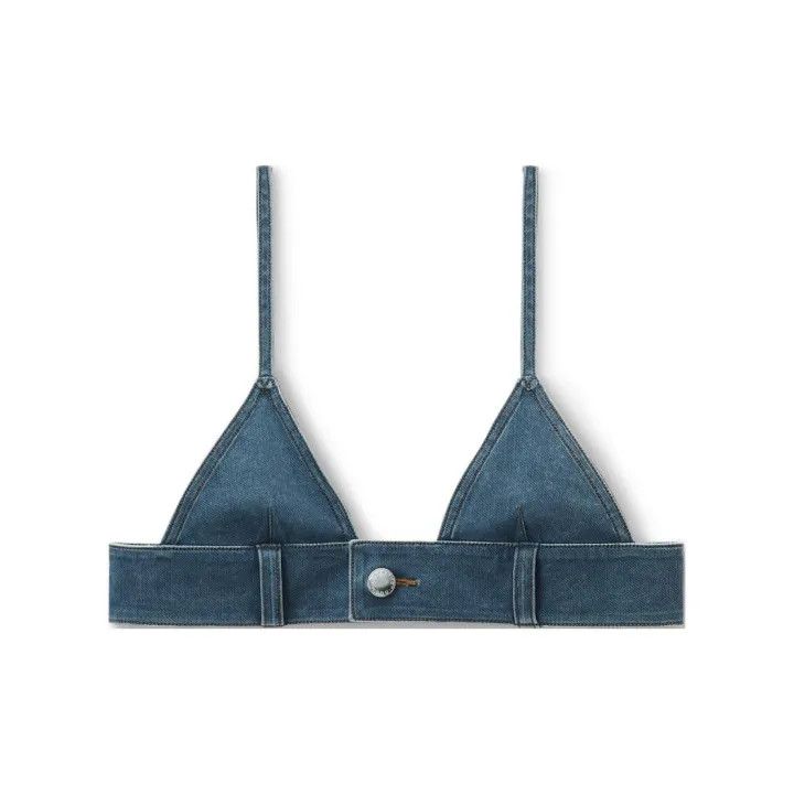 Alexander Wang Alexander Wang Button Design Denim Bra for Women 0079 Size S / US 4 / IT 40 - 1 Thumbnail