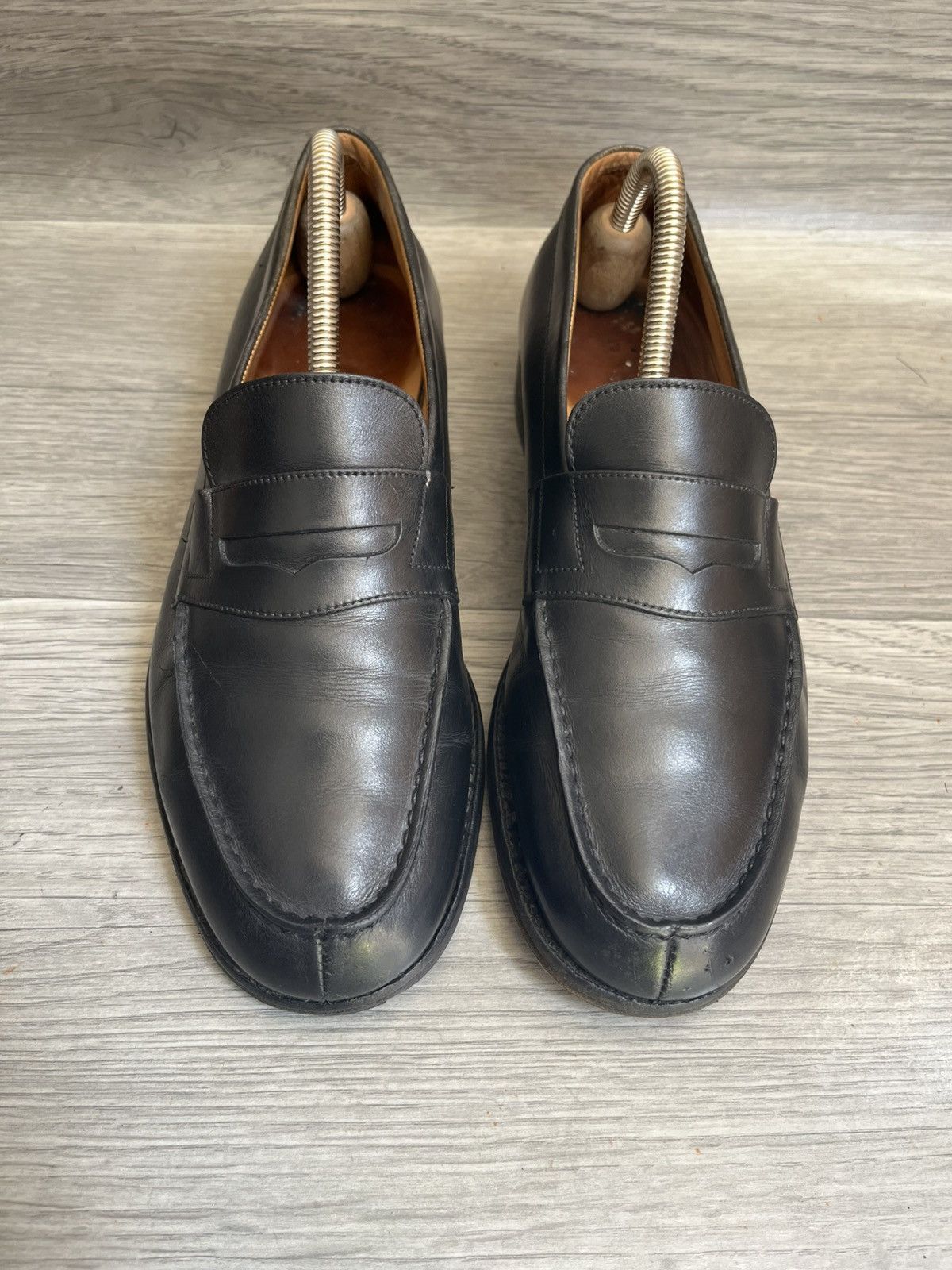 J.M.Weston 180 Slip On Penny Loafers Uk 6c in Black, Men's (Size 7) — image 2 of 6