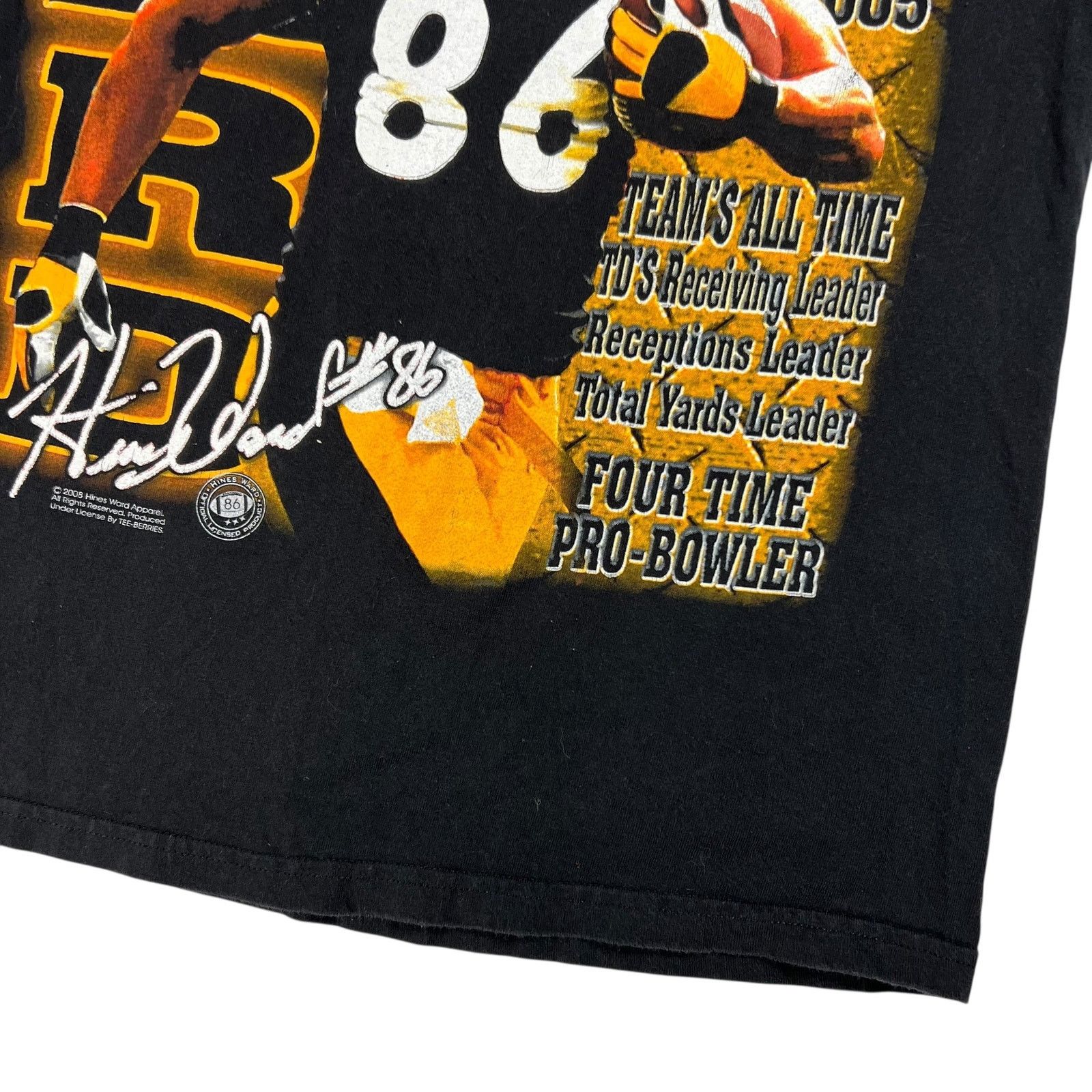 Hanes × NFL × Vintage 2008 Pittsburgh Steelers Hines Ward tee (M) Size US M / EU 48-50 / 2 - 3 Thumbnail