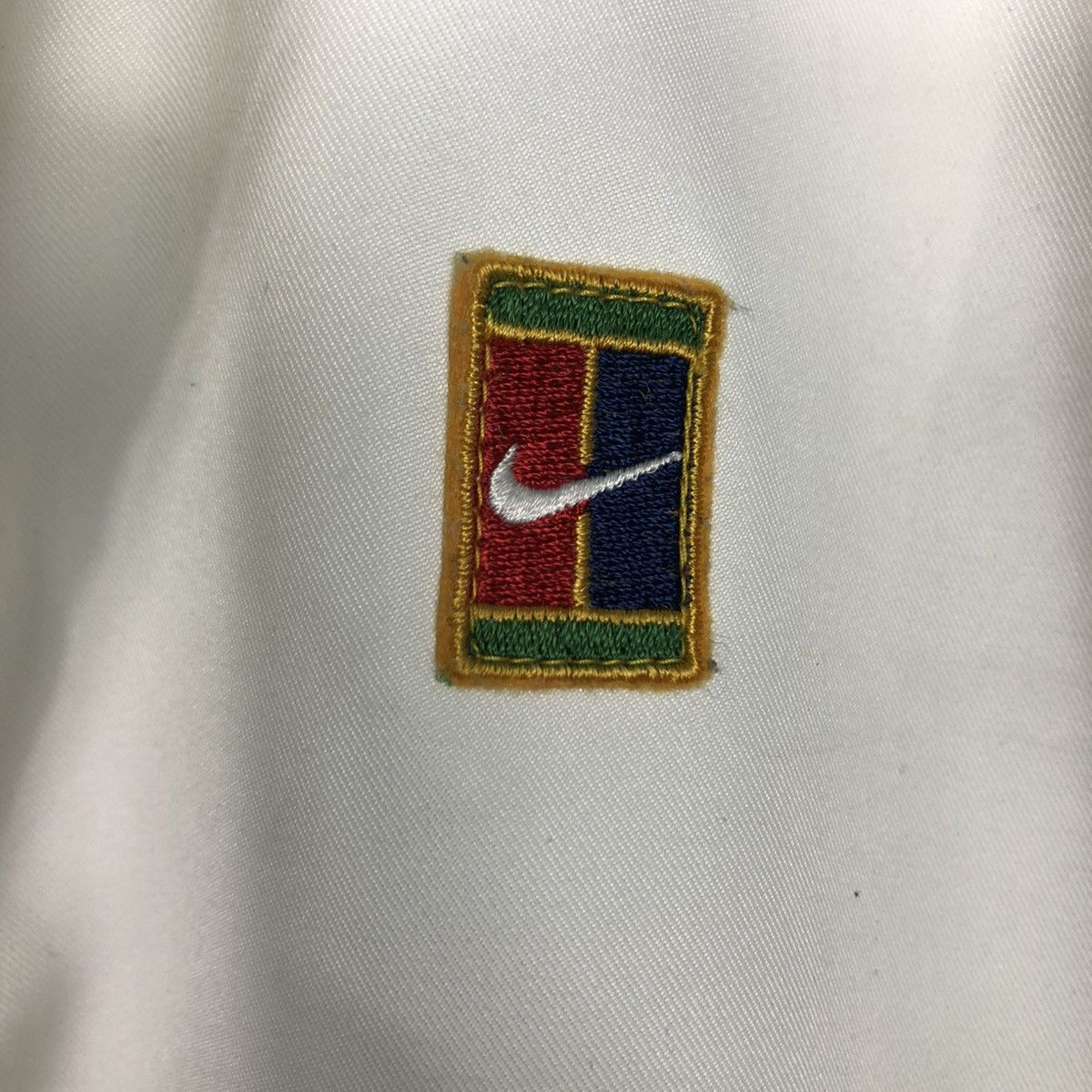 Nike 🔥VINTAGE ZIPPER JACKET NIKE COURT BACKHIT BIG LOGO TENNIS Size US L / EU 52-54 / 3 - 20 Thumbnail