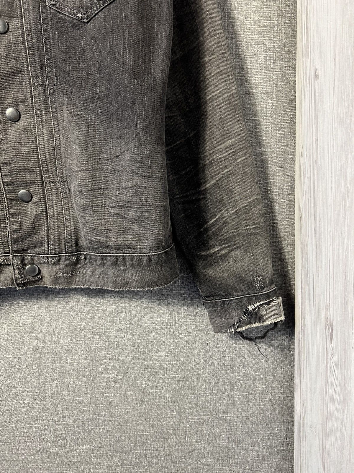 Allsaints Rare Allsaints Gault Distressed Denim Jacket Corduroy Collar Size US S / EU 44-46 / 1 - 6 Thumbnail