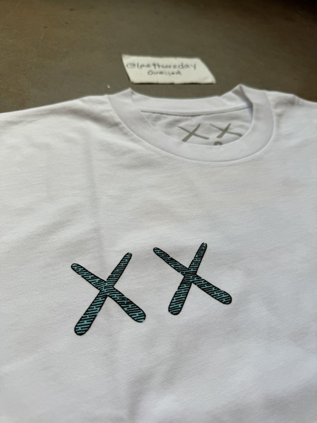 KAWS x Monsters Boo Berry Tee White Large