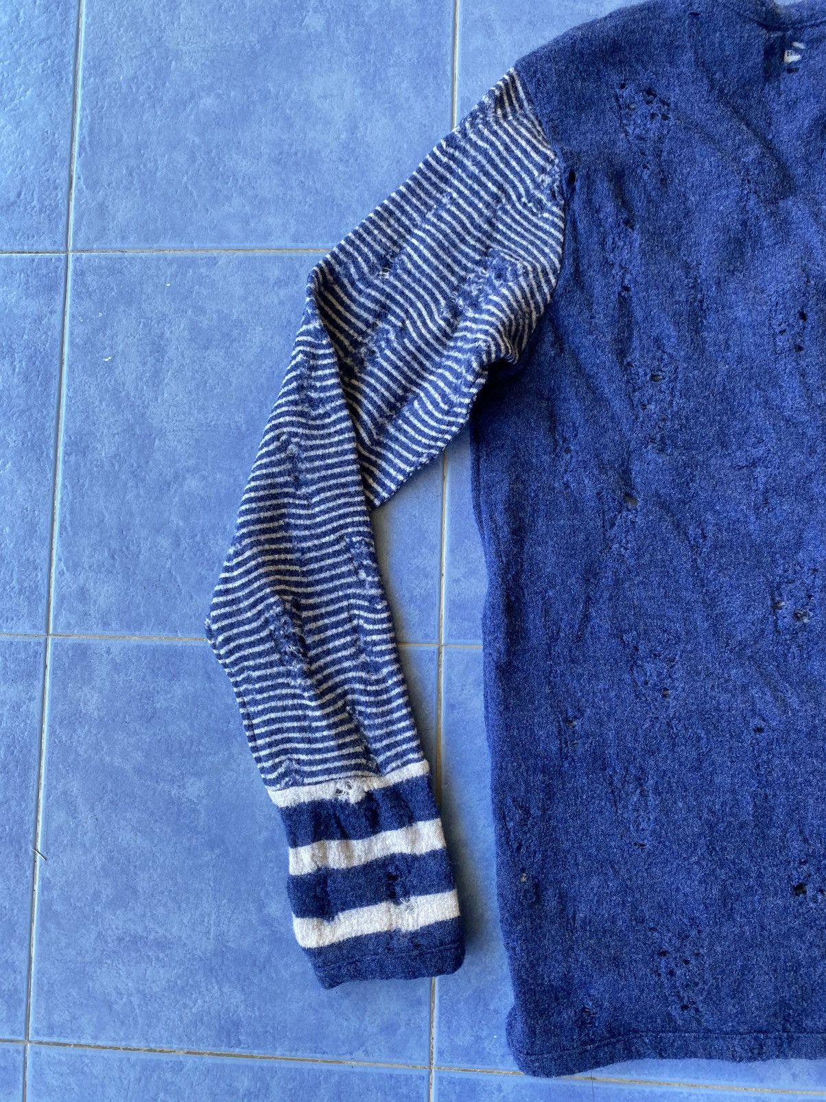 Designer × Maison MIHARA YASUHIRO Miharayasuhiro Distressed Design Cardigan Size US M / EU 48-50 / 2 - 11 Thumbnail