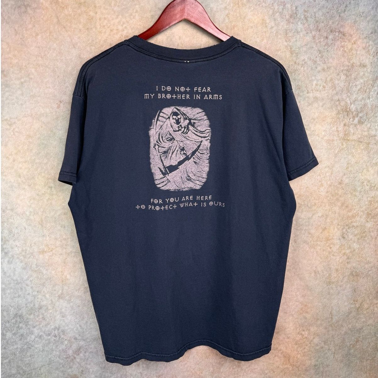 Vintage VTG 90s Hands of Doom T Shirt Mens Sz L Navy Blue Fade Size US L / EU 52-54 / 3 - 2 Thumbnail