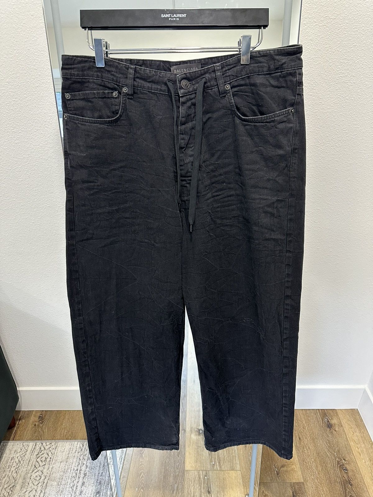 Balenciaga Balenciaga Drawstring Baggy Pants Grailed