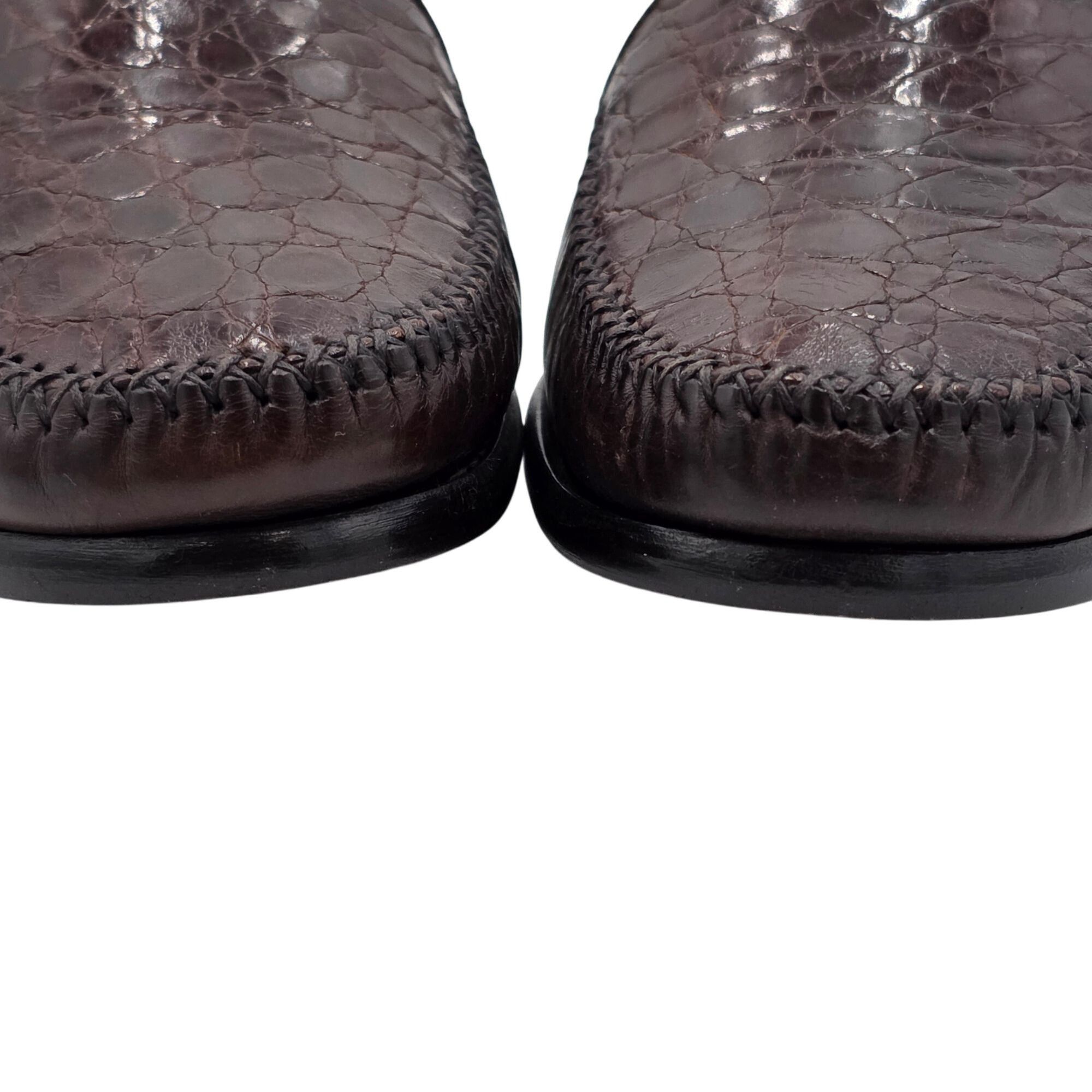 Bragano Worn once? Vintage Bragano Exotic Alligator Italy Loafer 8.5 Size US 8.5 / EU 41-42 - 10 Thumbnail