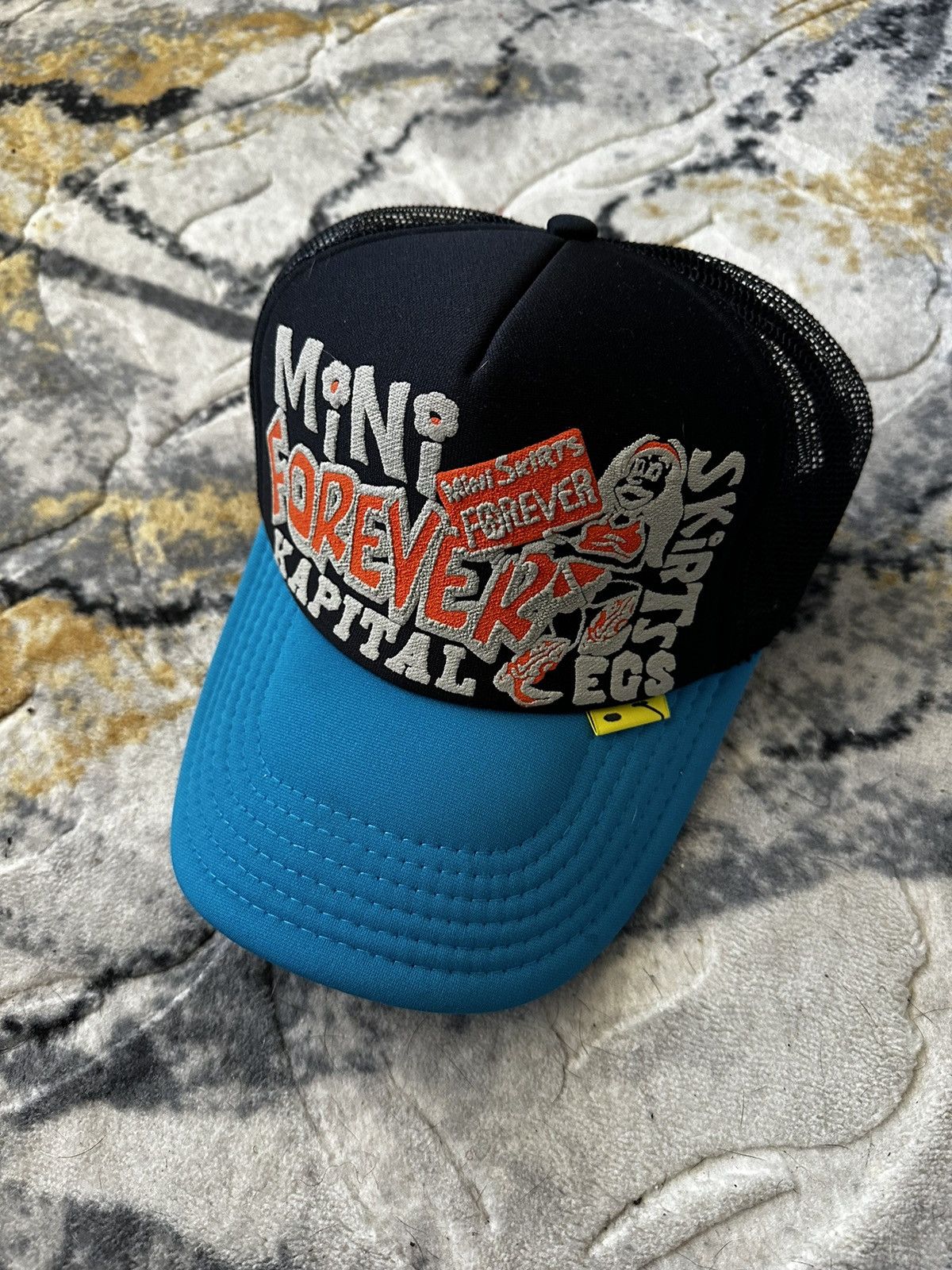 image of Kapital Mini Skirts Forever Hat in Black, Men's