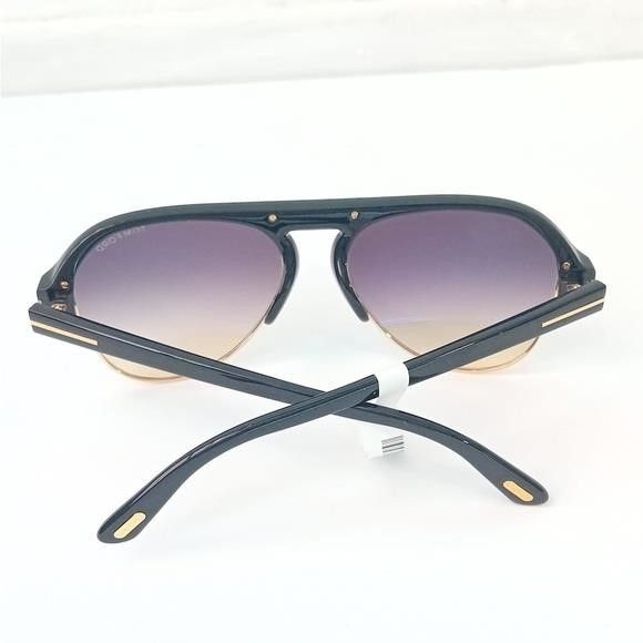 Tom Ford TOM FORD Marshall FT0929 01B This aviator Tom Ford sunglass Size ONE SIZE - 6 Thumbnail