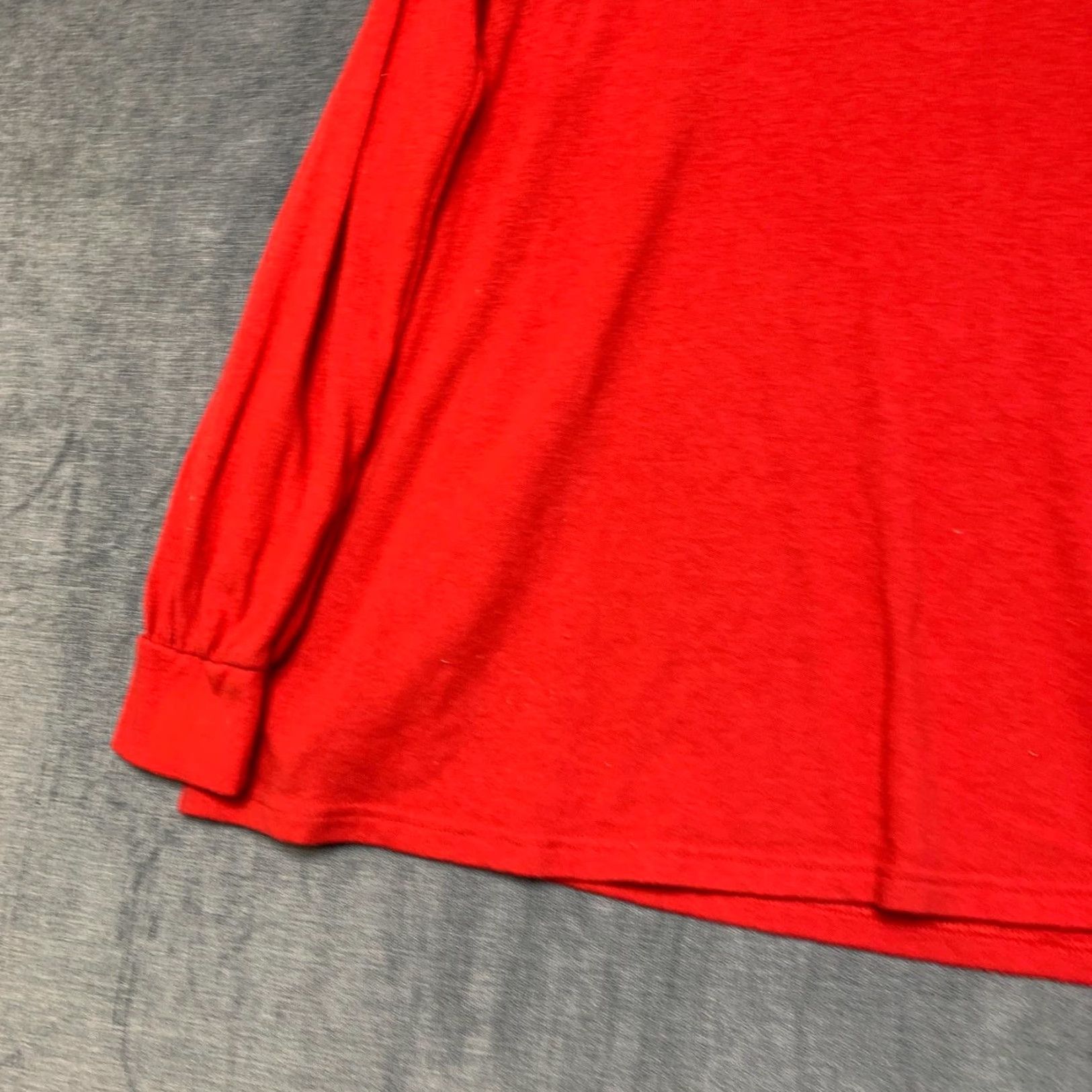 Gap Gap Nursing Top Womens Maternity Red Cotton Stretch V-Neck Raglan Sleeve Blouse; Pullover, Long Sleeve, Solid, Casual Size M / US 6-8 / IT 42-44 - 3 Thumbnail