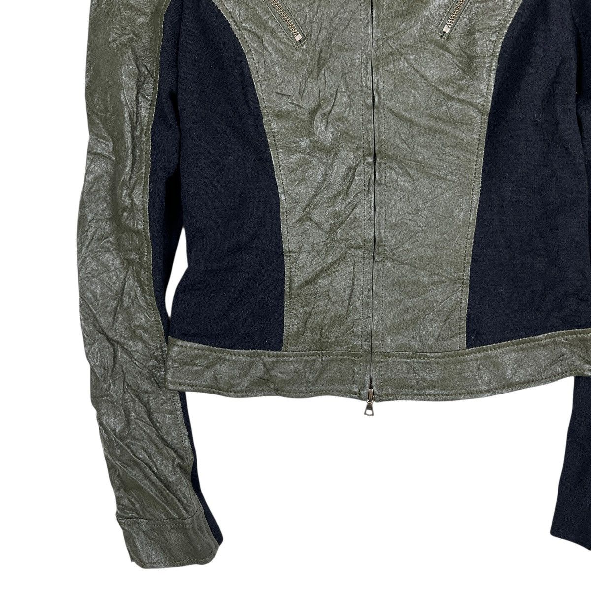 Richard Chai Richard Chai Hybrid Leather Bono Zipper Jacket Size S / US 4 / IT 40 - 6 Thumbnail
