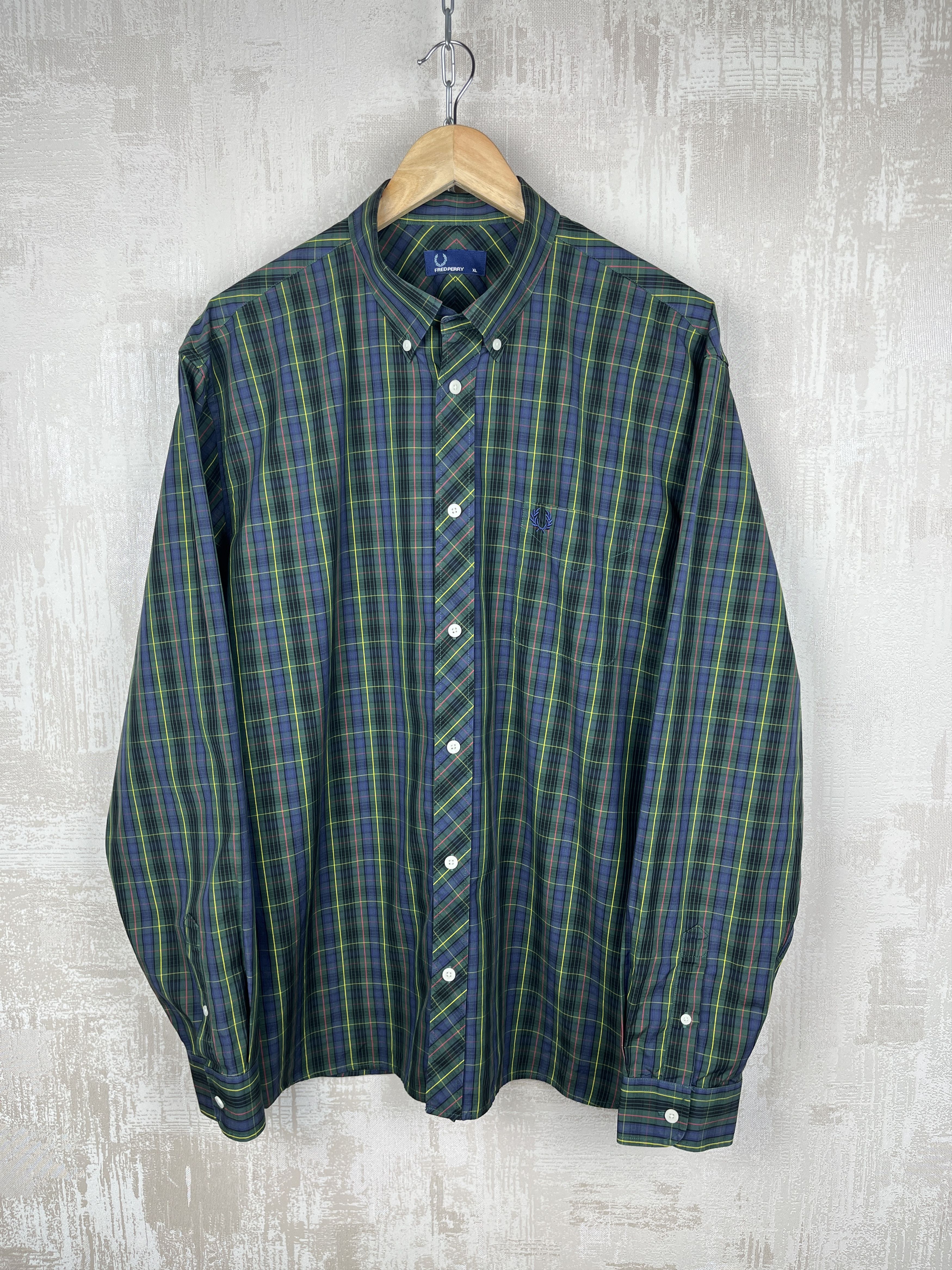 Fred Perry Fred Perry Check Pocket Shirt Long Sleeve Button Down Size US XL / EU 56 / 4 - 9 Thumbnail