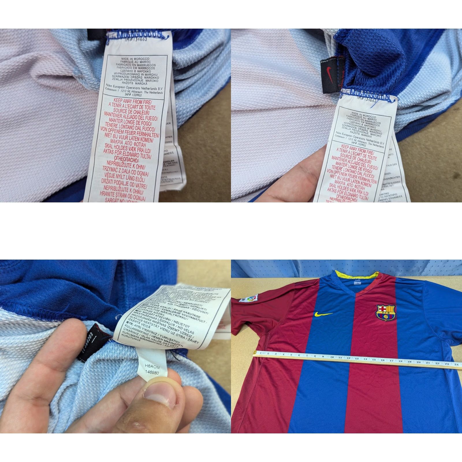 Nike Nike Barcelona 2006 2007 Home Football Jersey Shirt Mens 2XL XXL Size US XXL / EU 58 / 5 - 9 Thumbnail