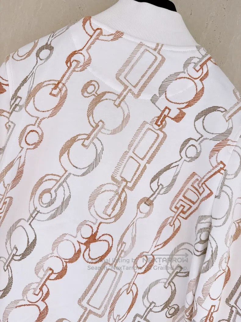 Other Hermes Spinning Rhythm White Baseball Jacket Size XS / US 0-2 / IT 36-38 - 6 Thumbnail