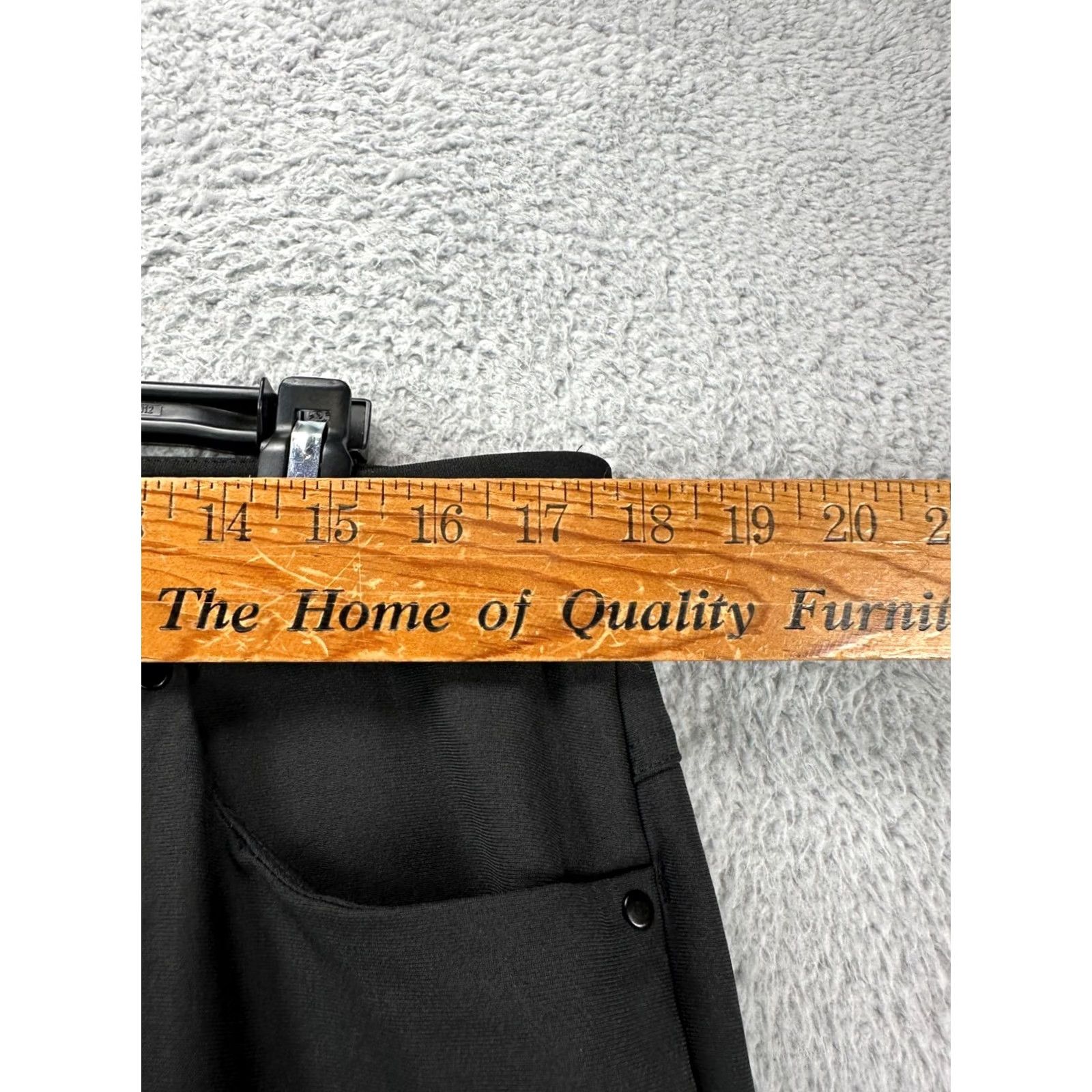 Vintage VRST Pants Mens 36X32 Black Tech Performance Chino Golf 5 Pocket Straight Leg Mens Regular 36 Black VRST Chino Pants Size US 36 / EU 52 - 6 Thumbnail