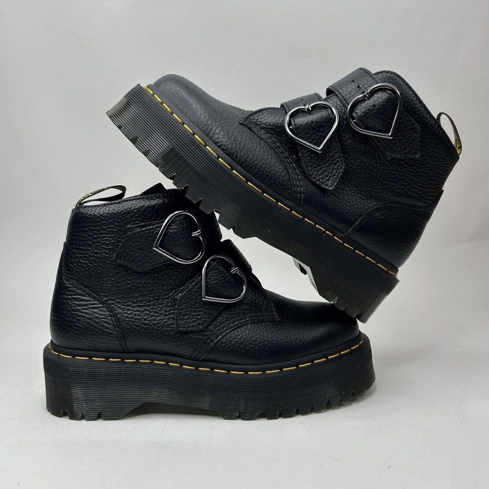 Dr. Martens Dr. Doc Martens Devon Heart Platform Boots “Black” 2023 ...